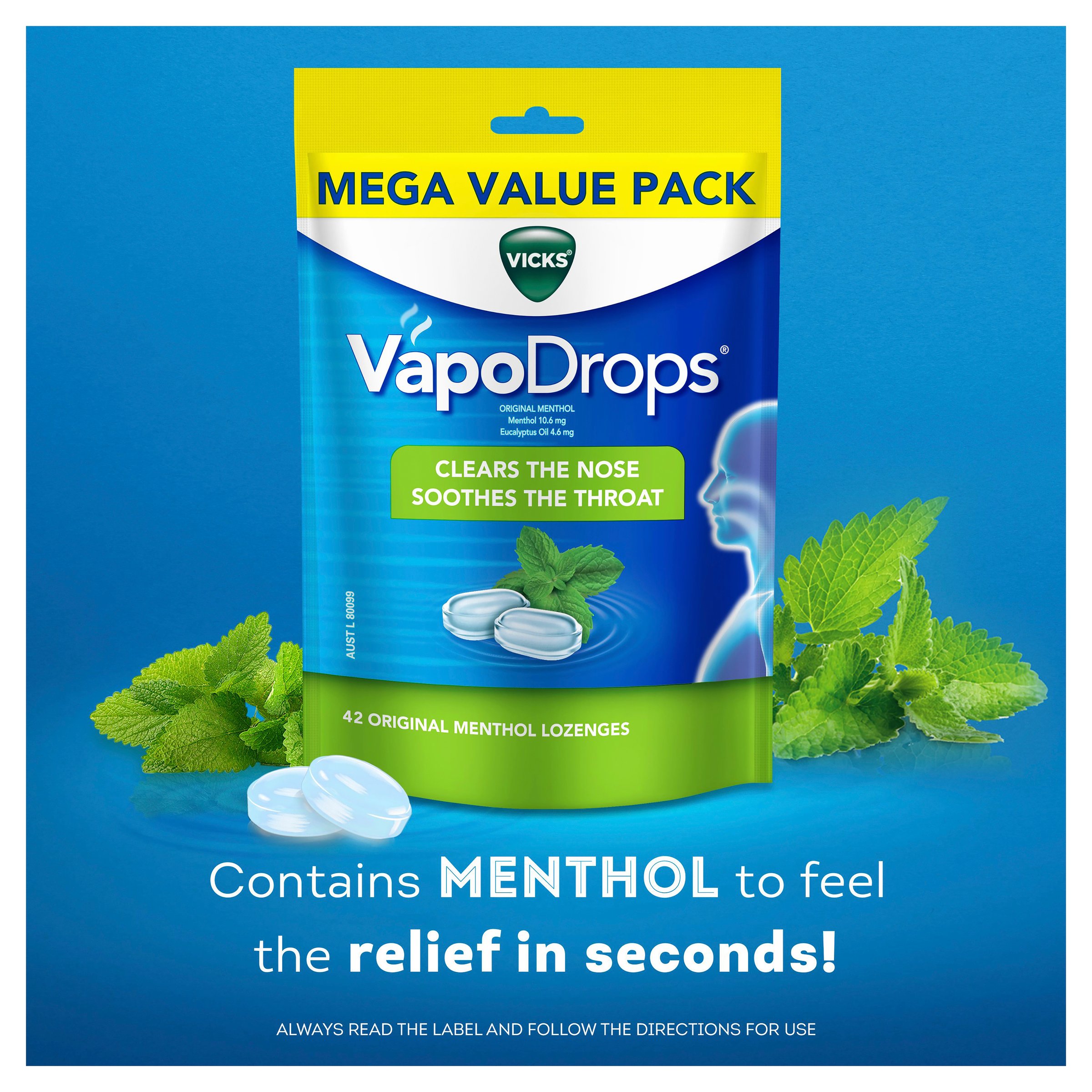 Vicks Vapodrops Original 42 lozenges - Image 5