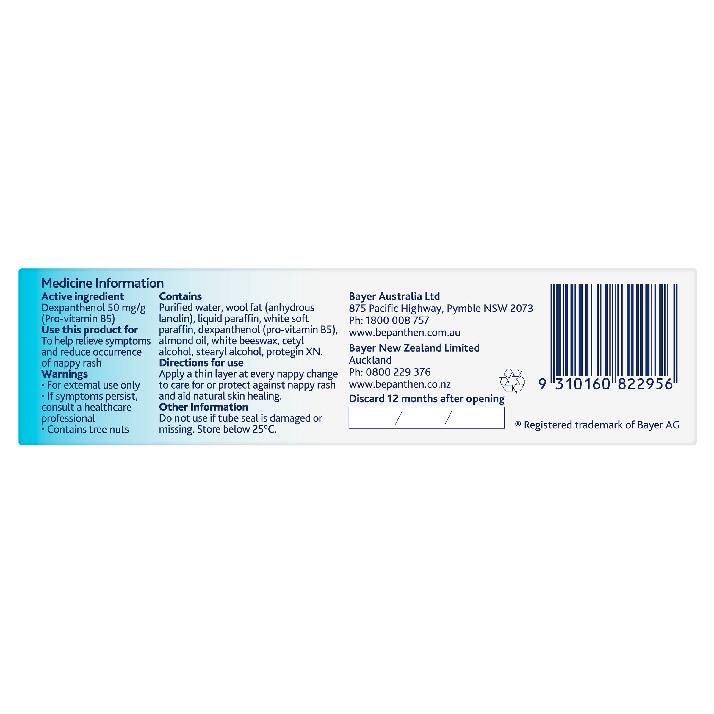 Bepanthen Nappy Rash Ointment 30g - Image 5