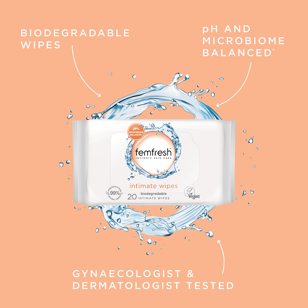 Femfresh Intimate Hygiene Cleansing Wipes 20 pack - Image 3