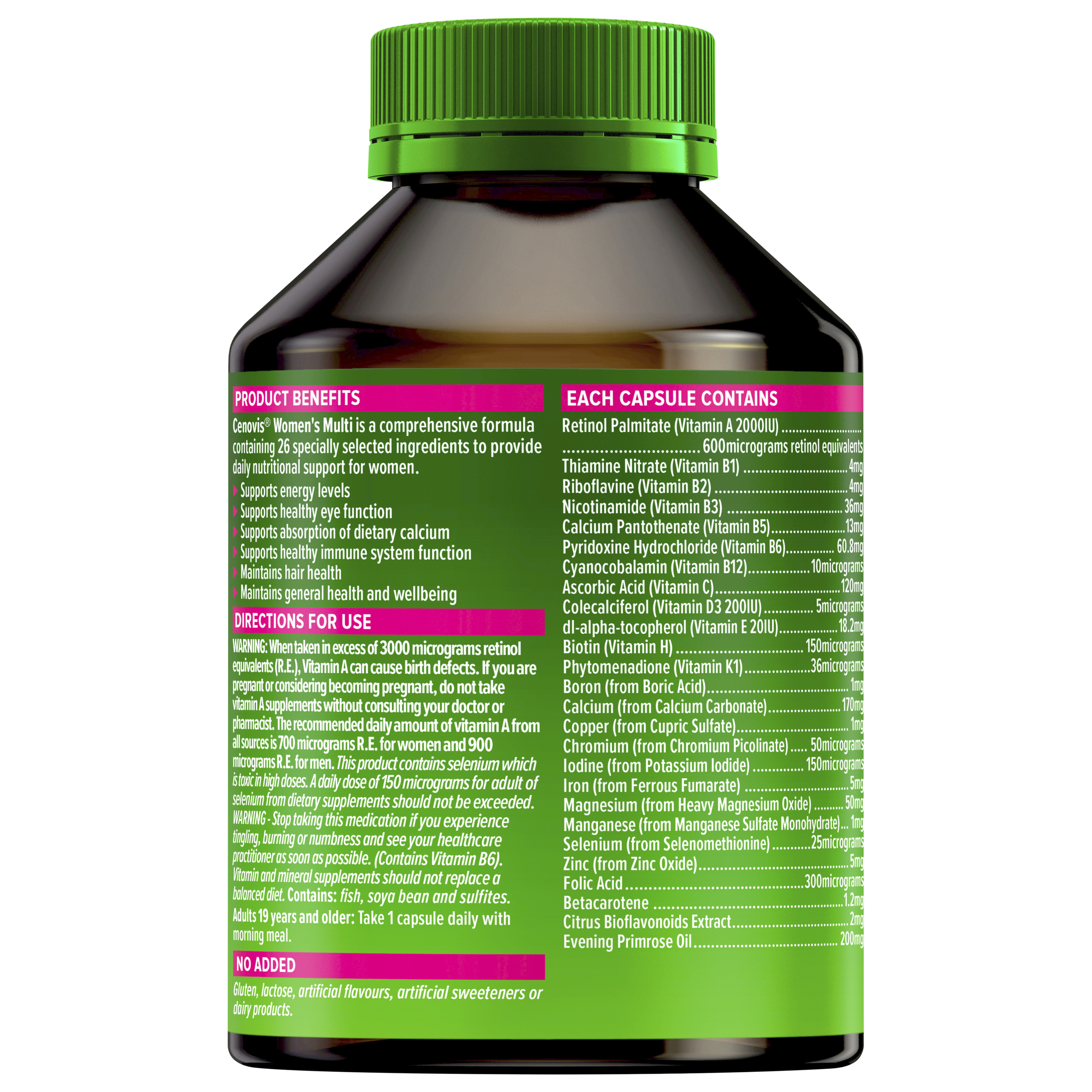Cenovis Once Daily Women's Multi 100 capsules - Image 2