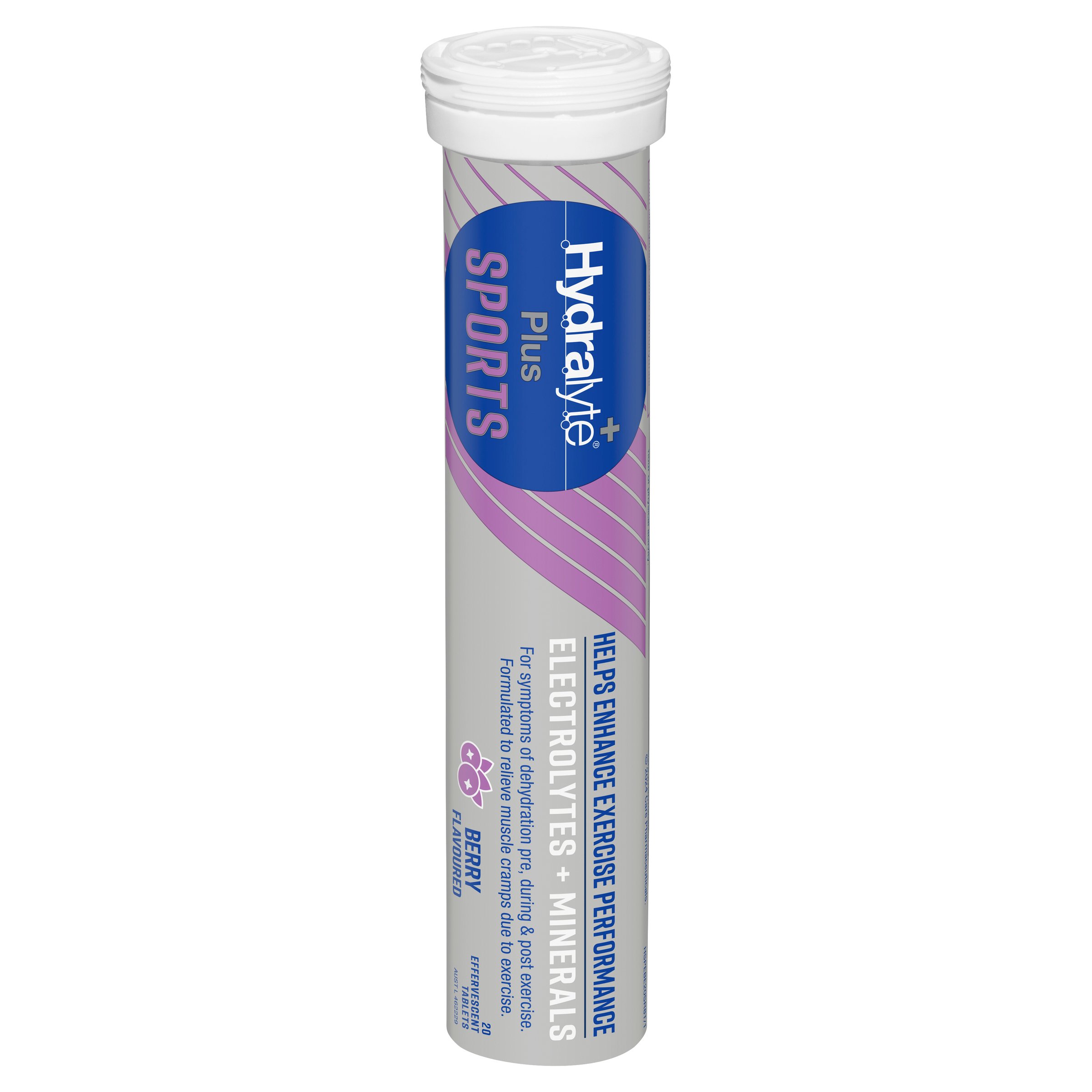 Hydralyte Plus Sports Effervescent Berry 20 tablets - Image 8