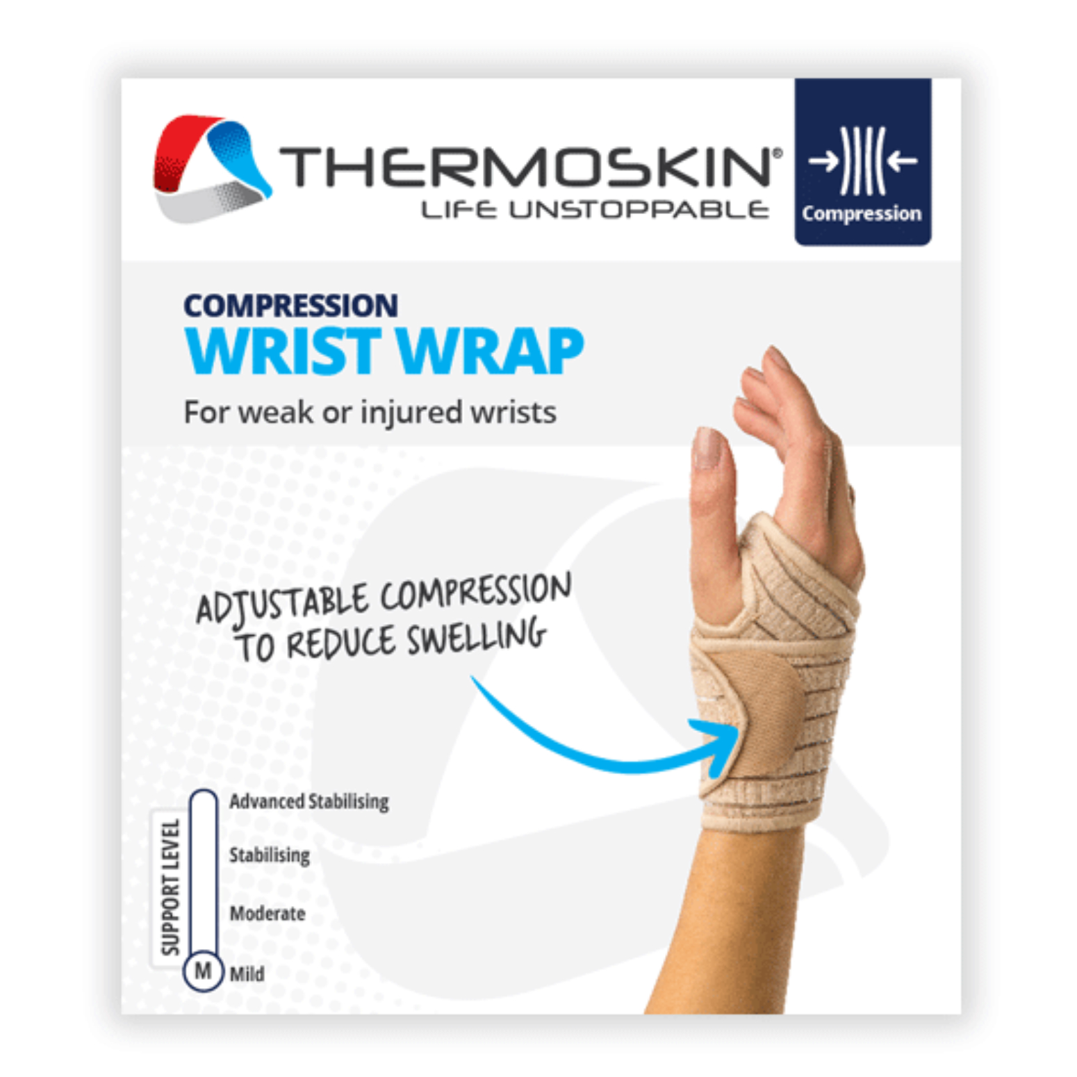 Thermoskin Compression Wrist Wrap One Size - Image 2