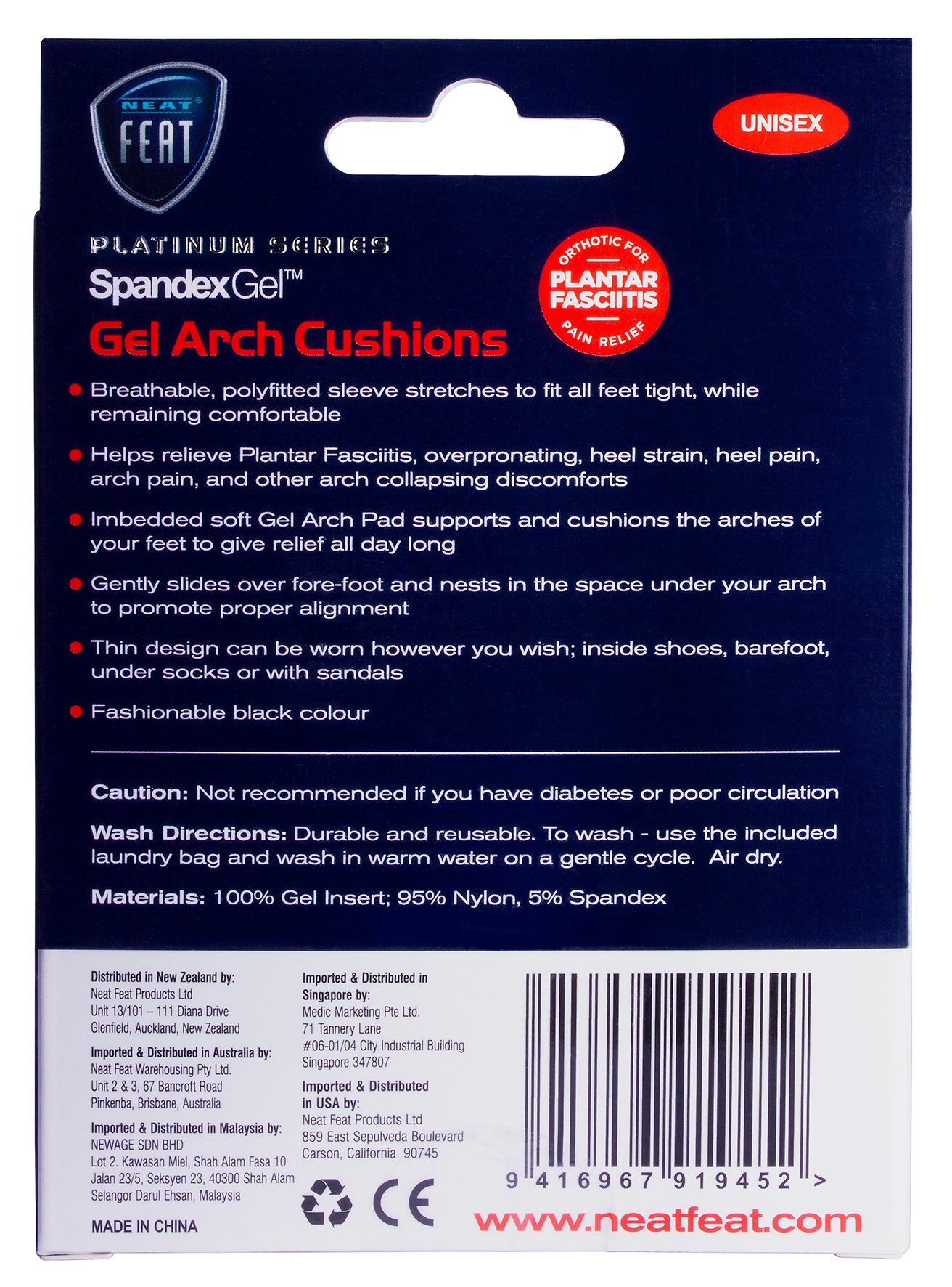 Neat Feat Spandex Arch Cushion Sleeve 1 pair - Image 2