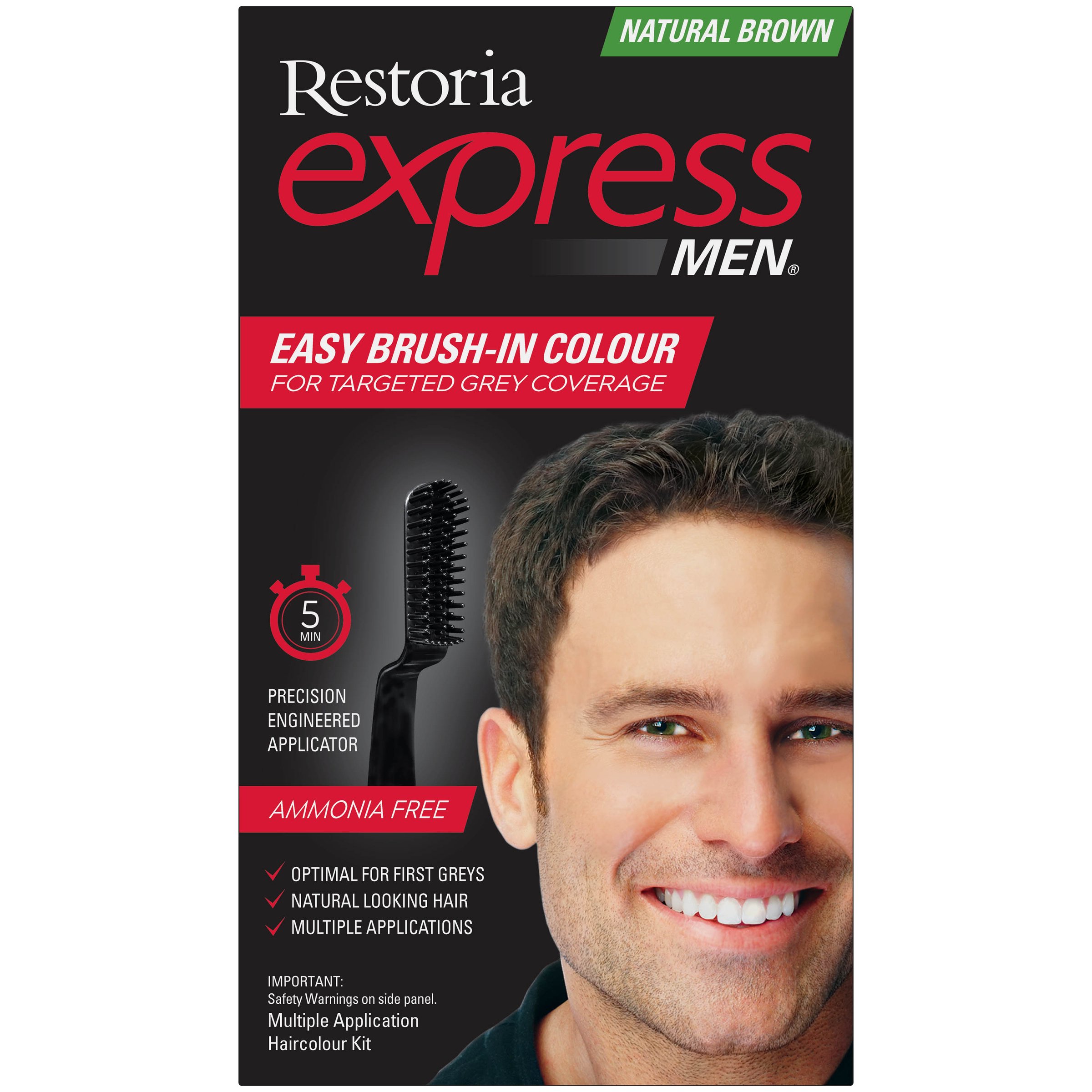 Restoria Express For Men Natural Brown 1 pack - Image 1