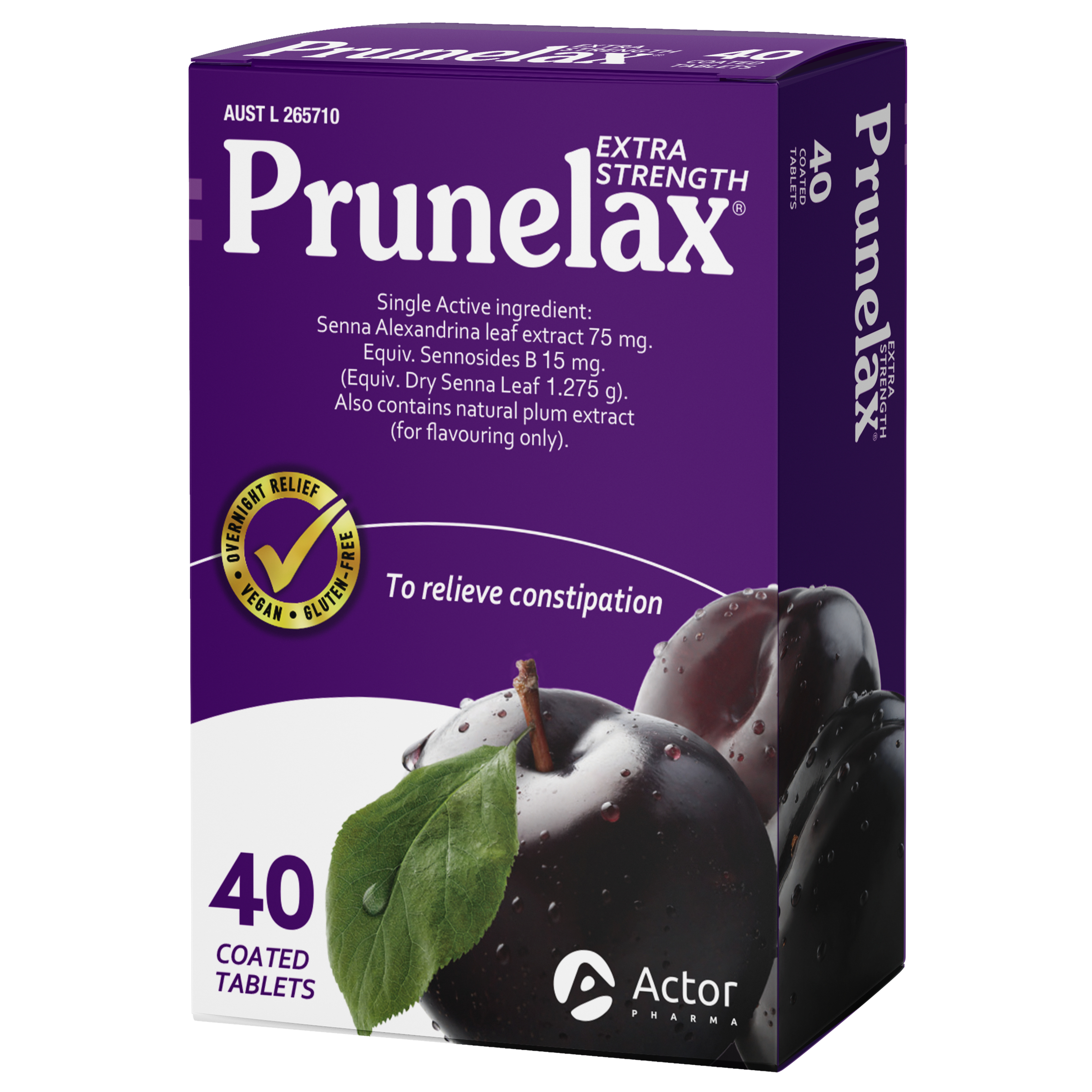 Prunelax Extra Strength Laxative 40 tablets - Image 3