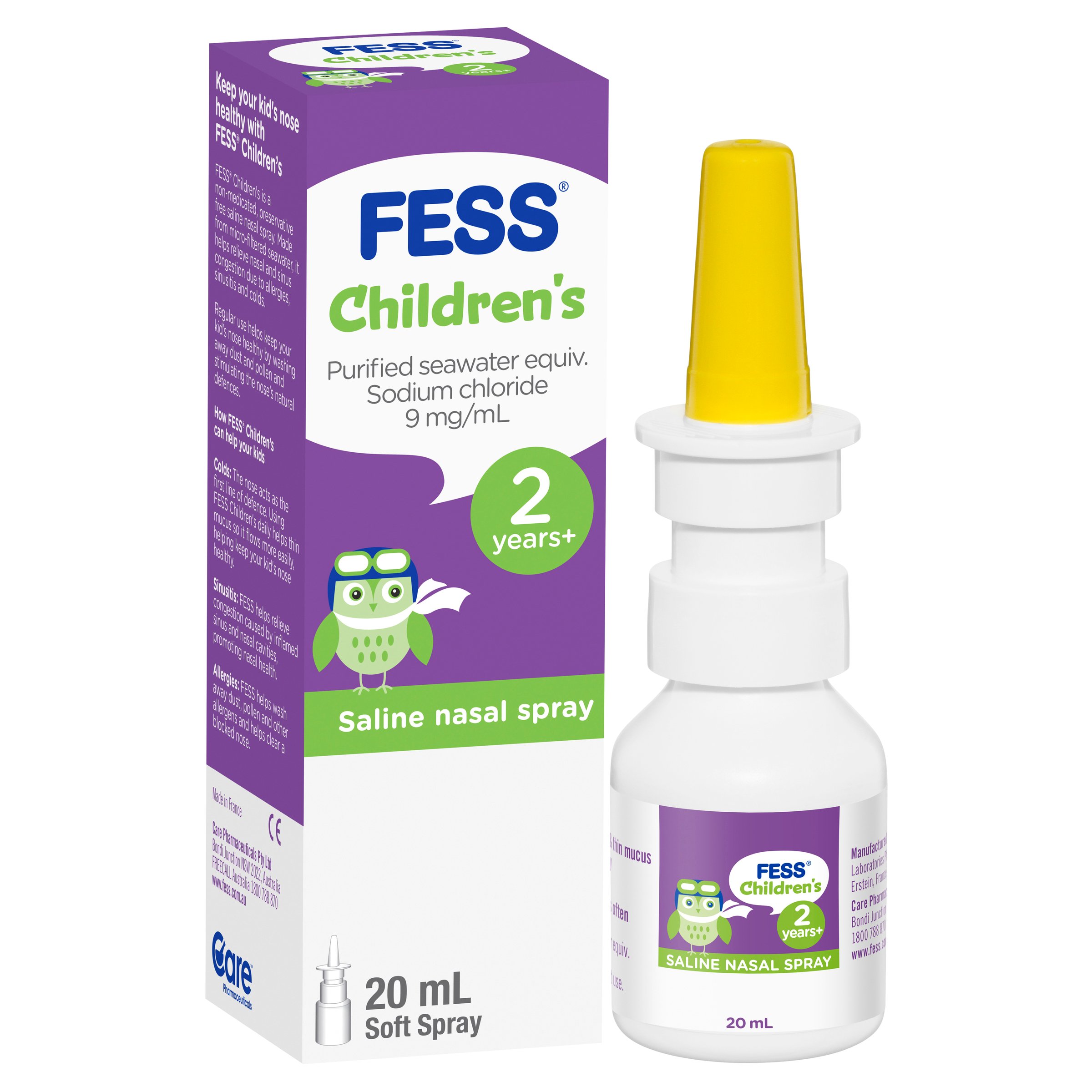 Fess Children's Nasal Saline Spray 2 Years+ 20ml - Image 7