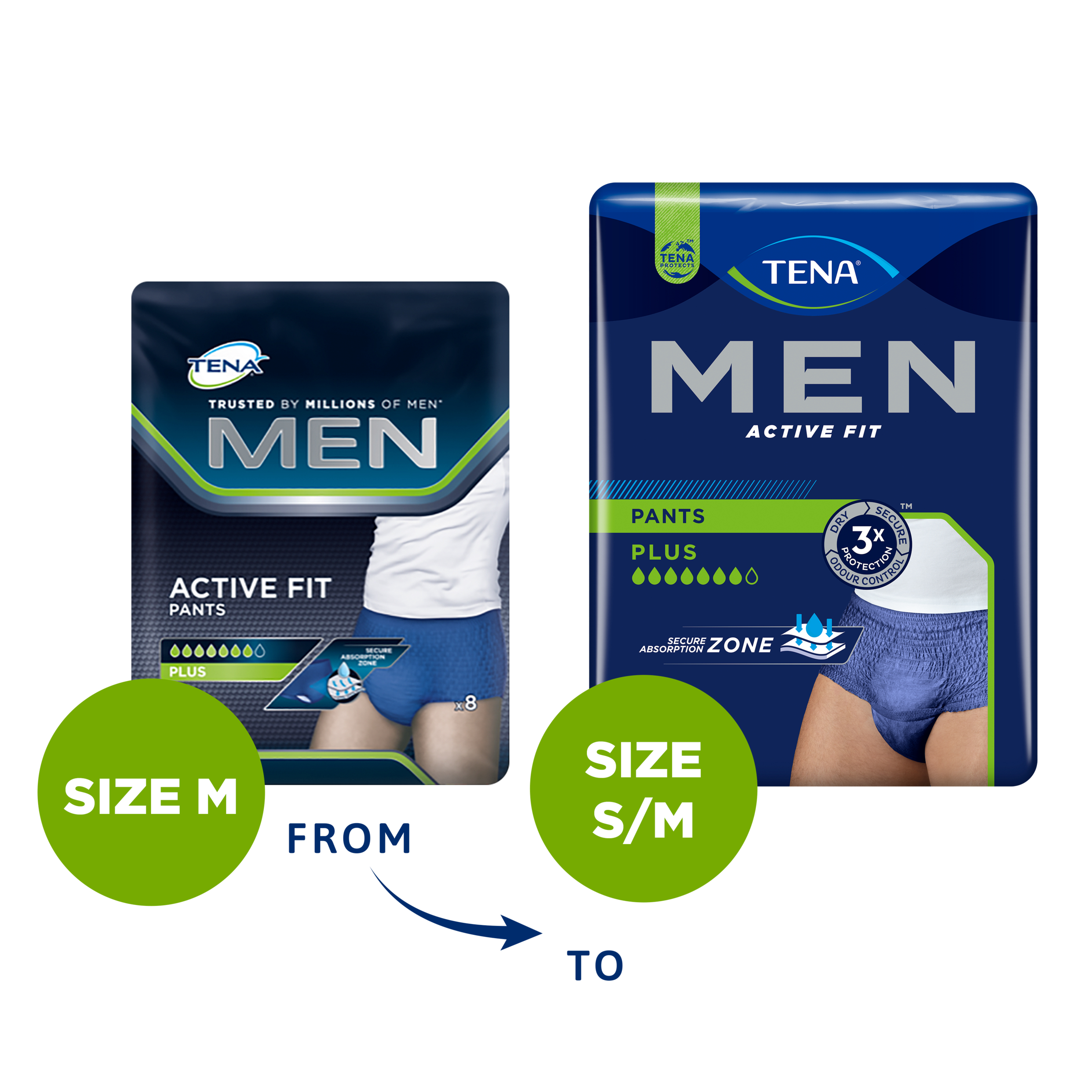 Tena Pant Men Active Fit Plus Medium 9 pack - Image 8