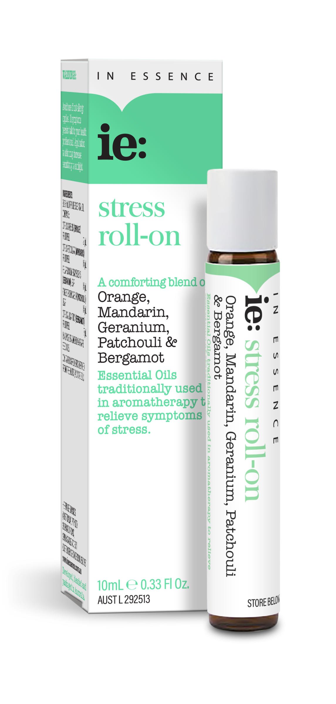 In Essence Stress Roll-On Pure Essential Oil Blend 10ml - Image 1