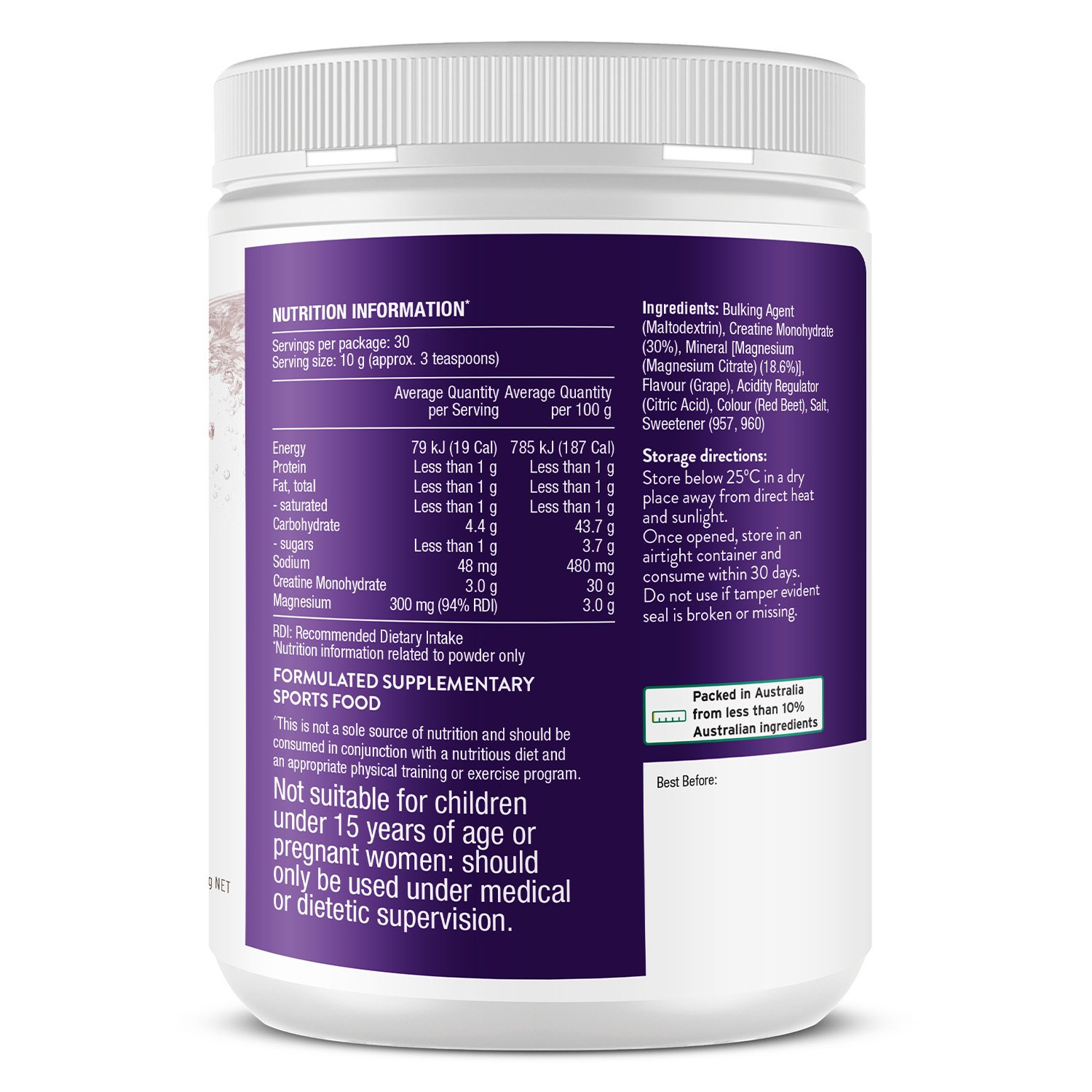 Isowhey Magnesium + Creatine 300g - Image 3