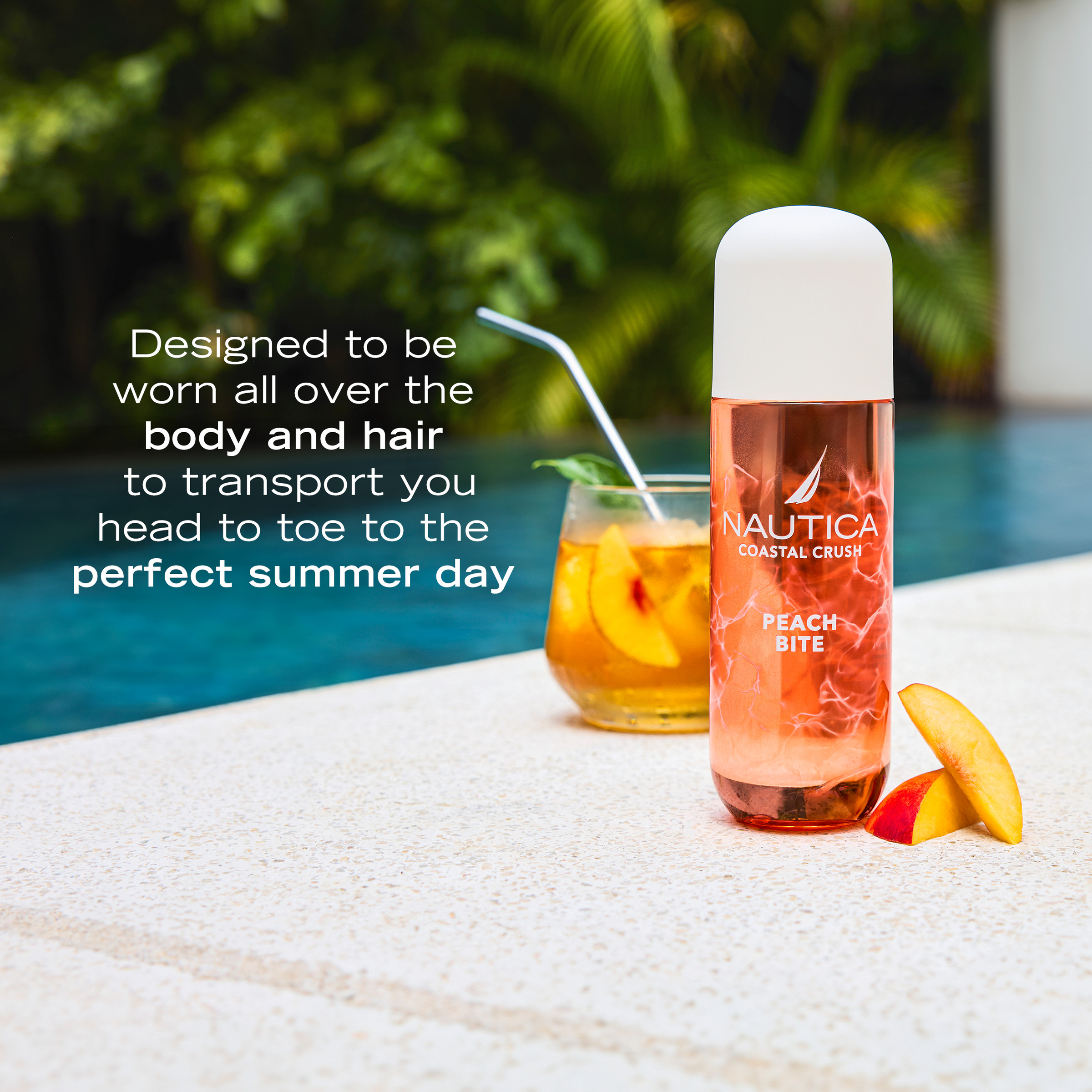 Nautica Coastal Crush Peach Bite Body Mist 236ml - Image 3