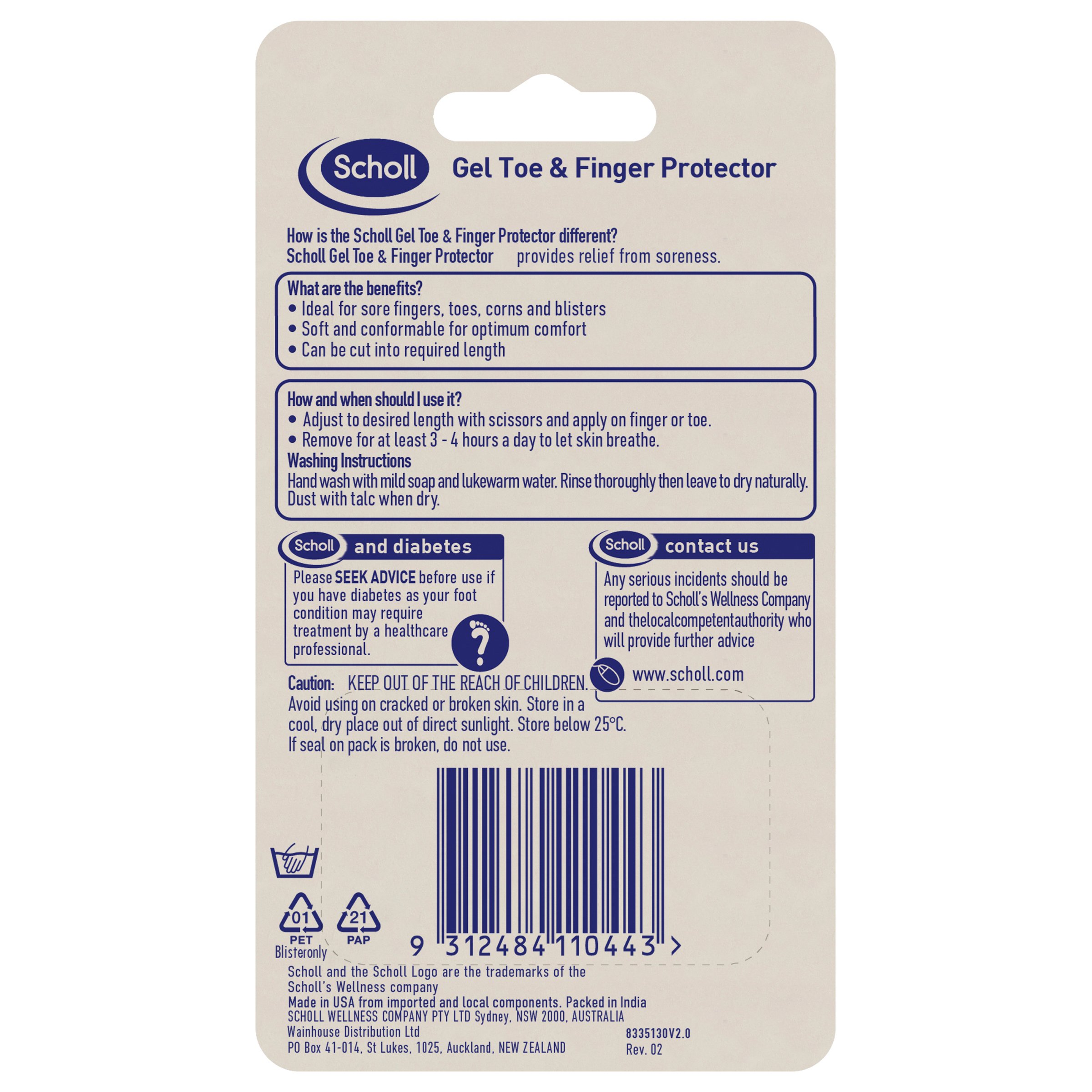 Scholl GelActiv Toe & Finger Gel Protector 1 pack - Image 2