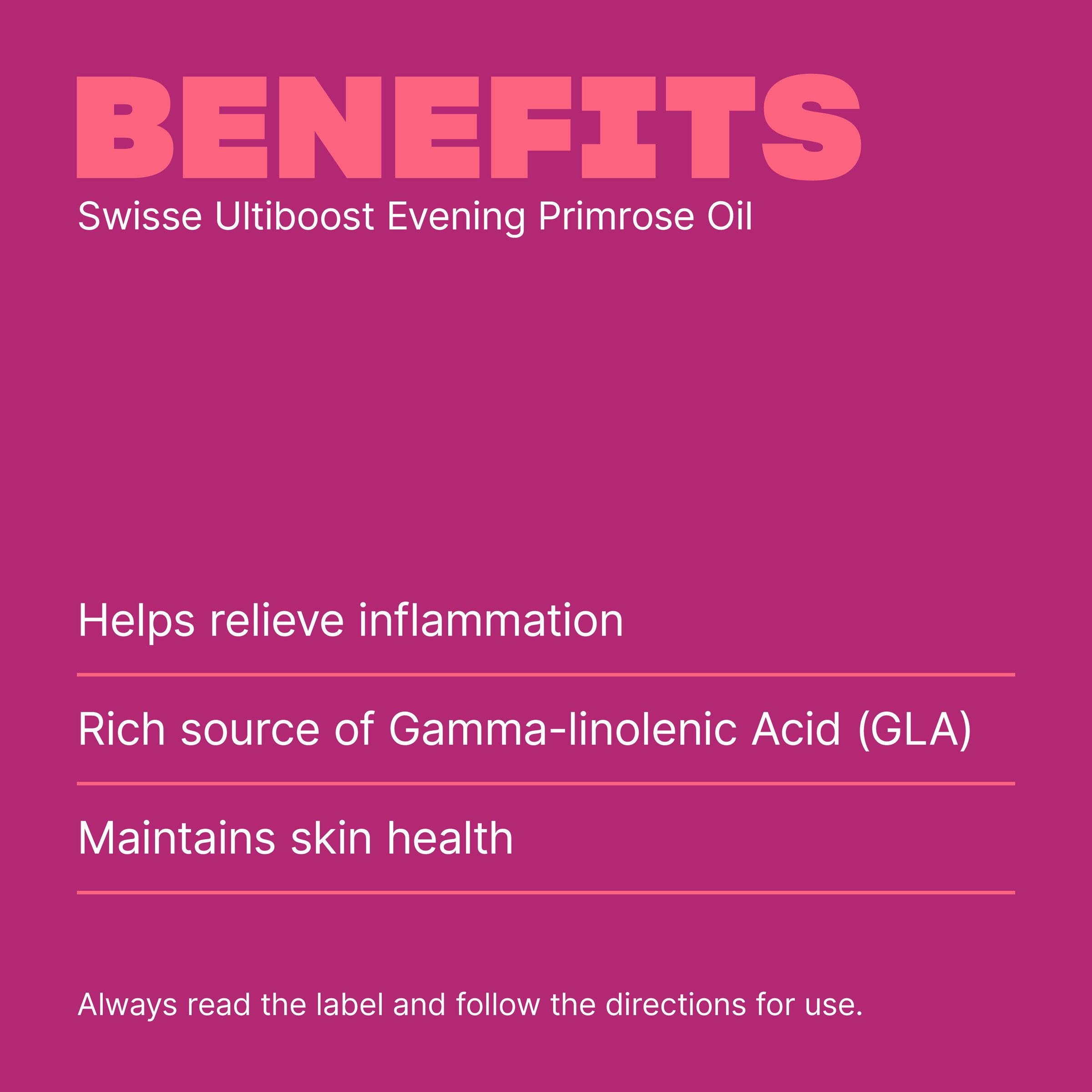 Swisse Ultiboost Evening Primrose Oil - 200 capsules - Image 4