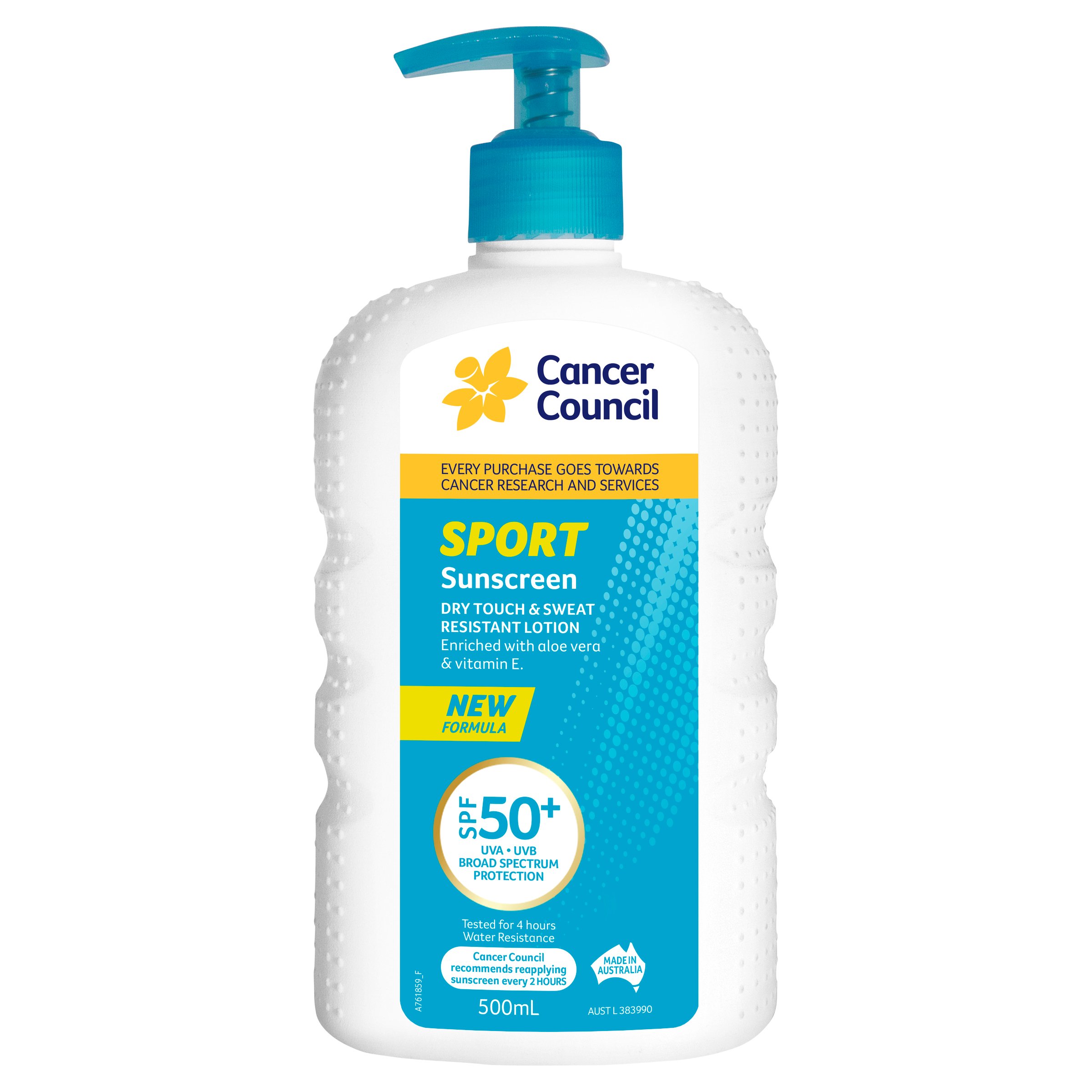 Cancer Council Sport Dry Touch SPF50+ 500ml - Image 1