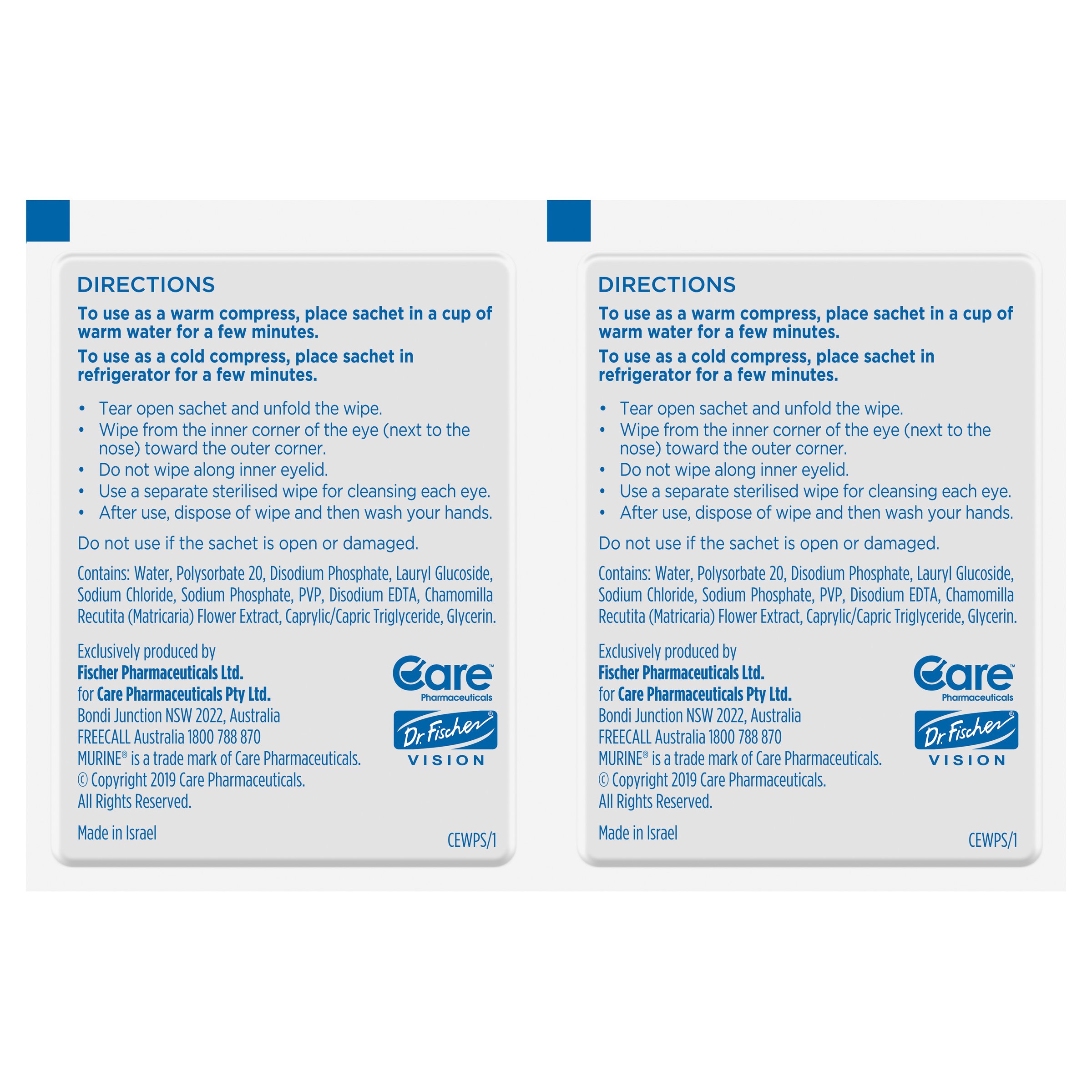 Murine Clear Eyes Wipes 30 sachets - Image 8