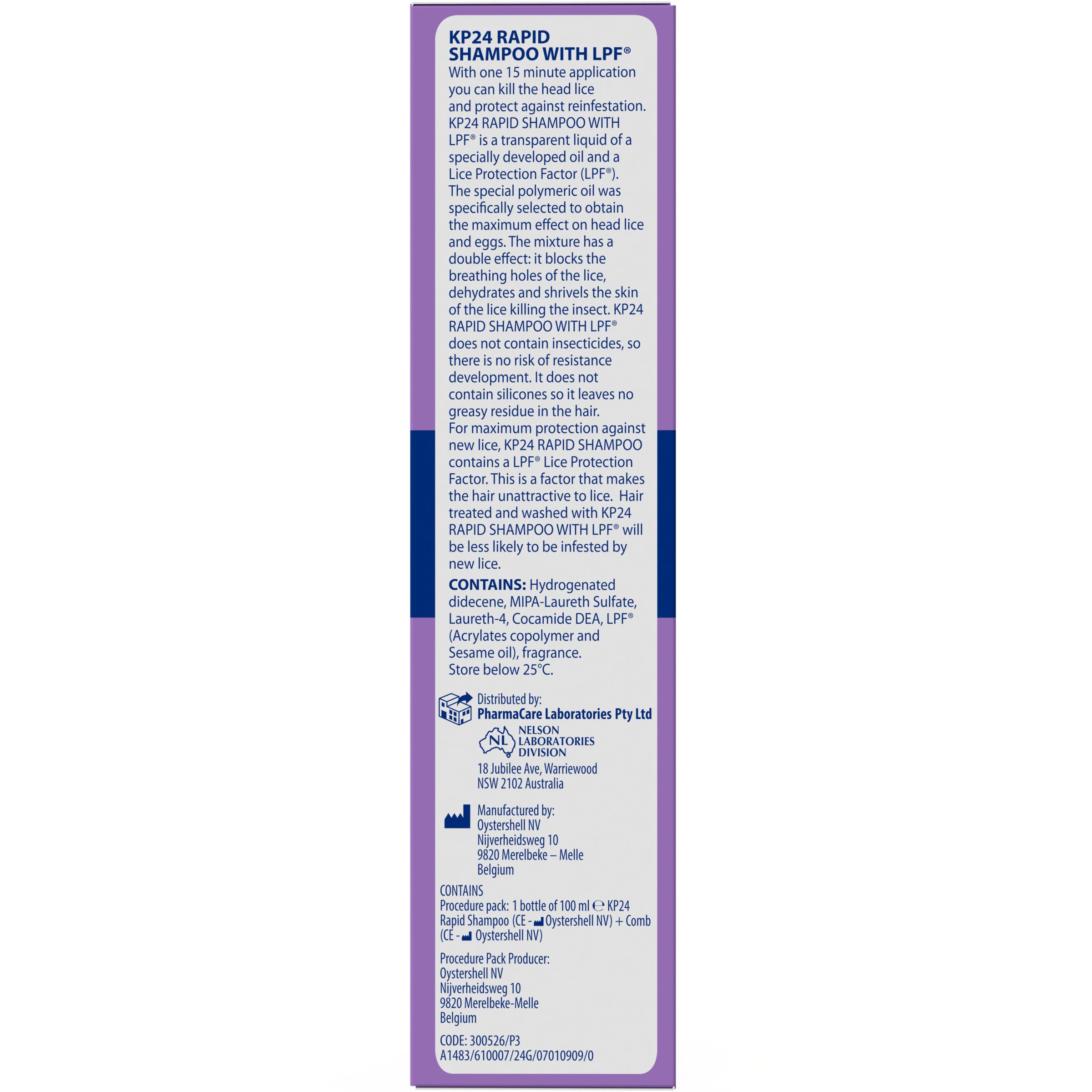 KP24 Rapid Shampoo With LPF 100ml - Image 3