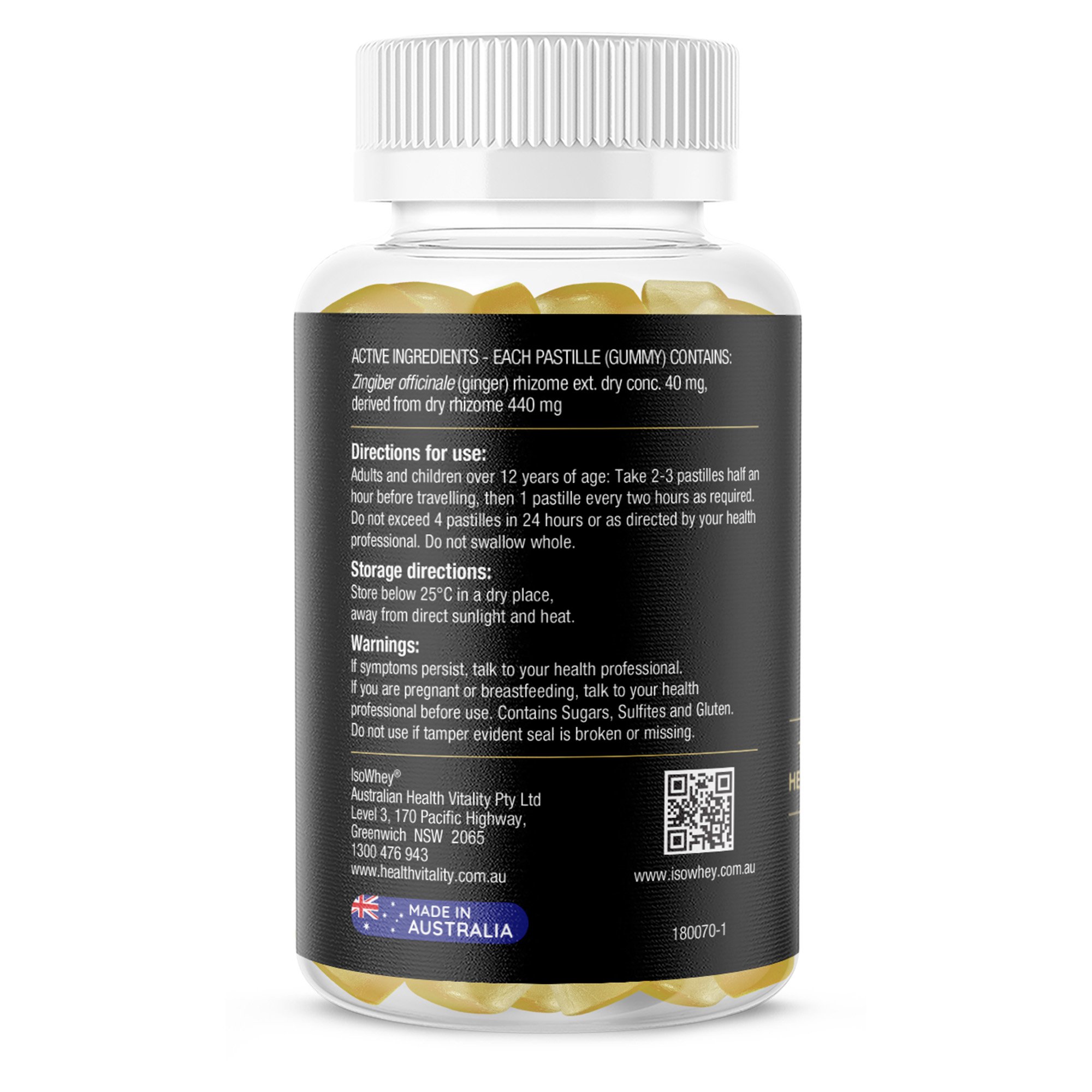 Isowhey Nausea Relief Gummies 60 Pastilles - Image 2