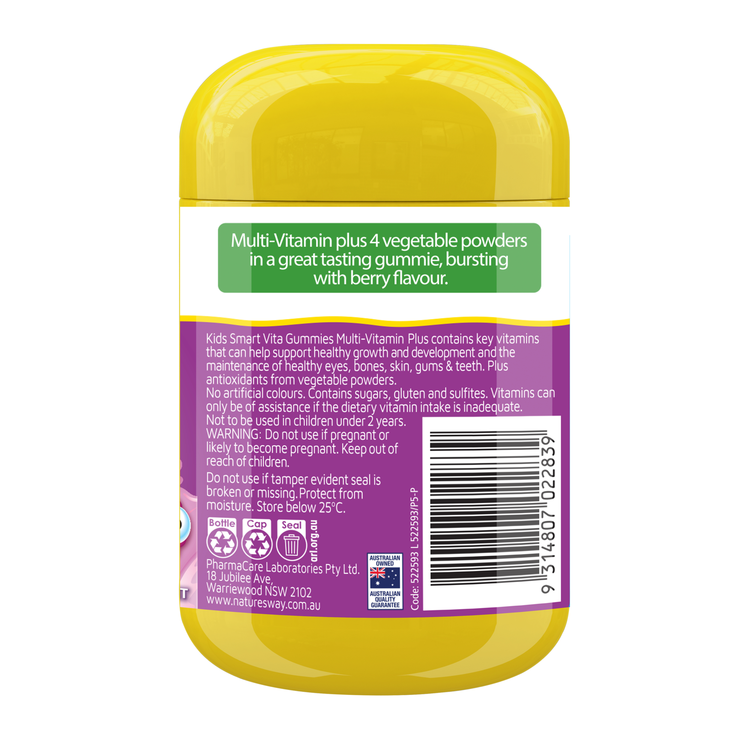 Nature's Way Kids Smart Vita Gummies Multi-Vitamin Plus 60 pastilles - Image 2