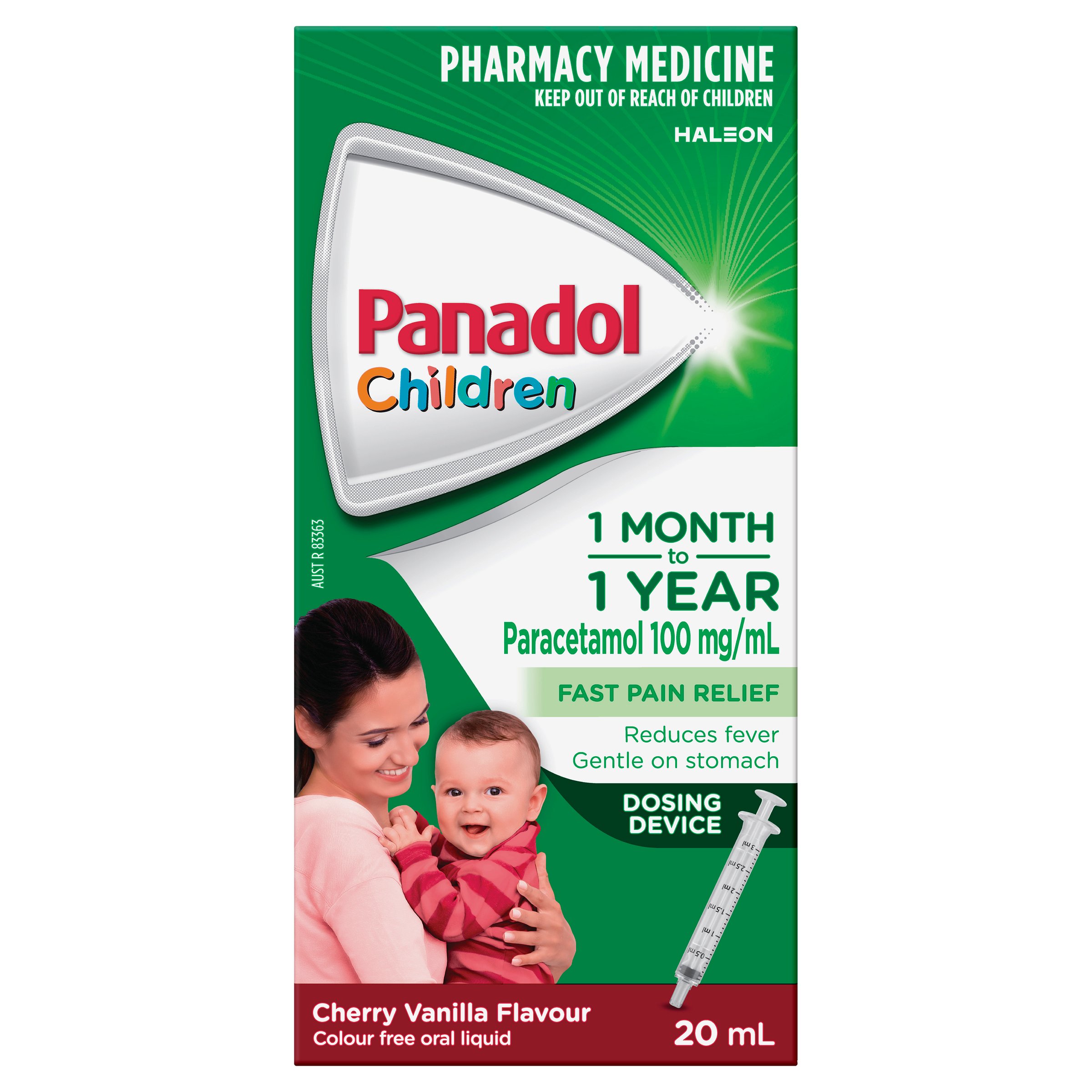 Panadol Children 1 Month to 1 Year Baby Drops With Dosing Device 20ml - Image 1