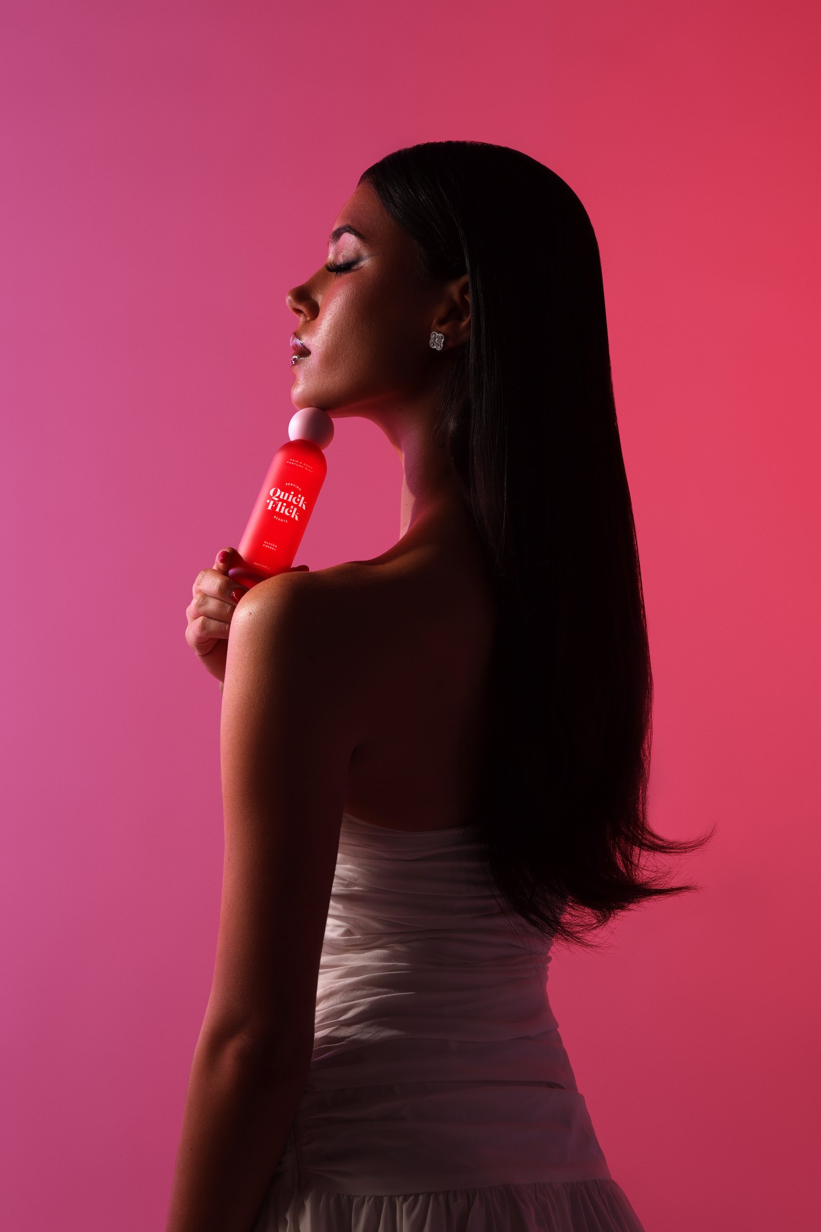 The Quick Flick Serving Scents Hair And Body Mist Glazed Cherry 90ml - Image 3