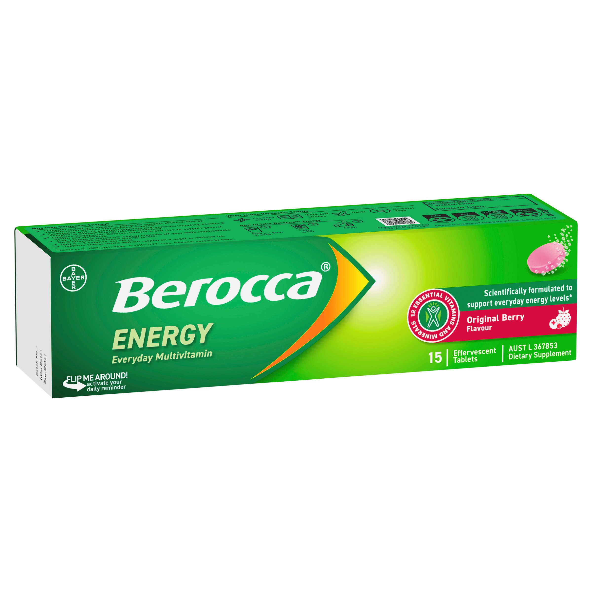 Berocca Energy Original Berry 15 tablets - Image 9