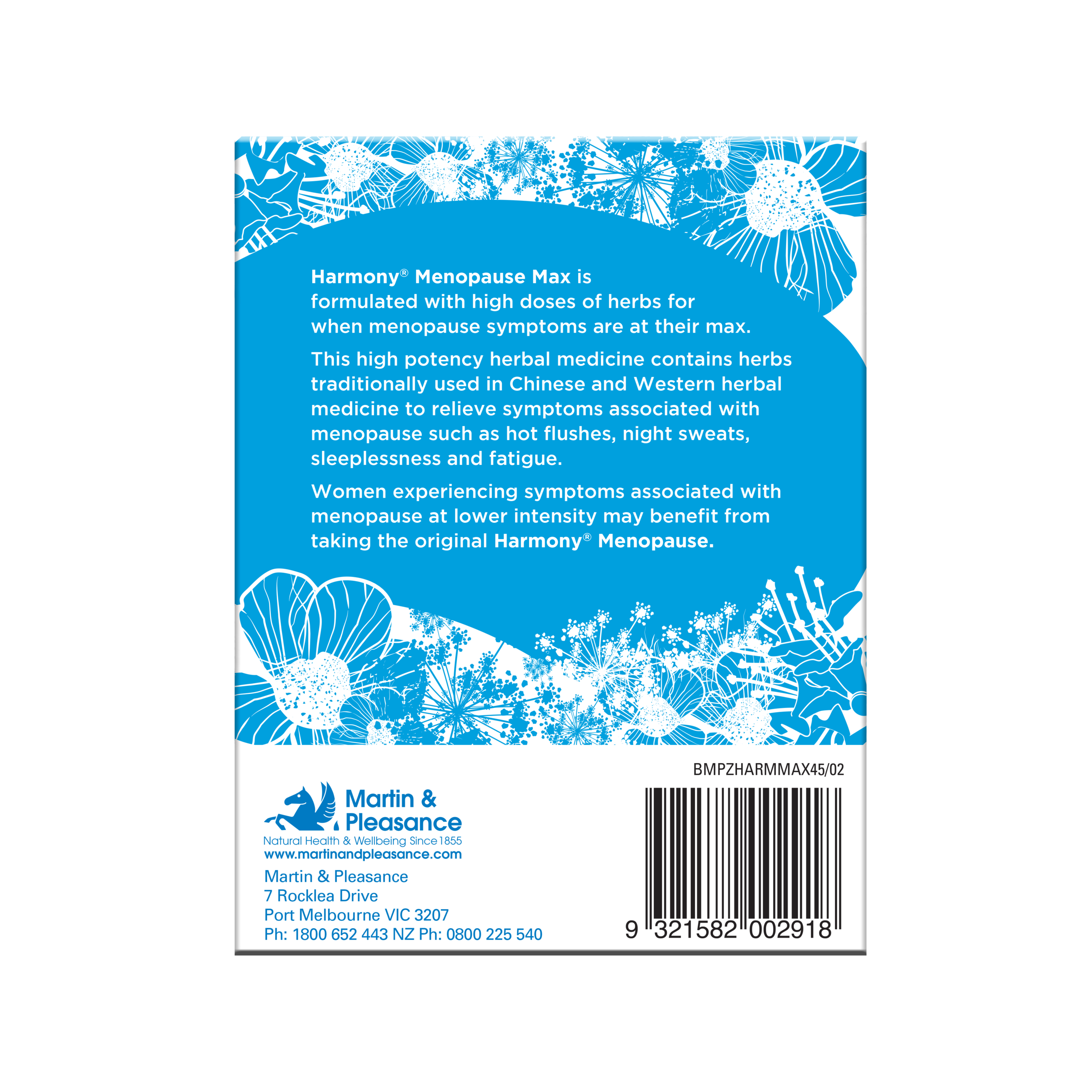 Harmony Menopause Max 45 tablets - Image 2