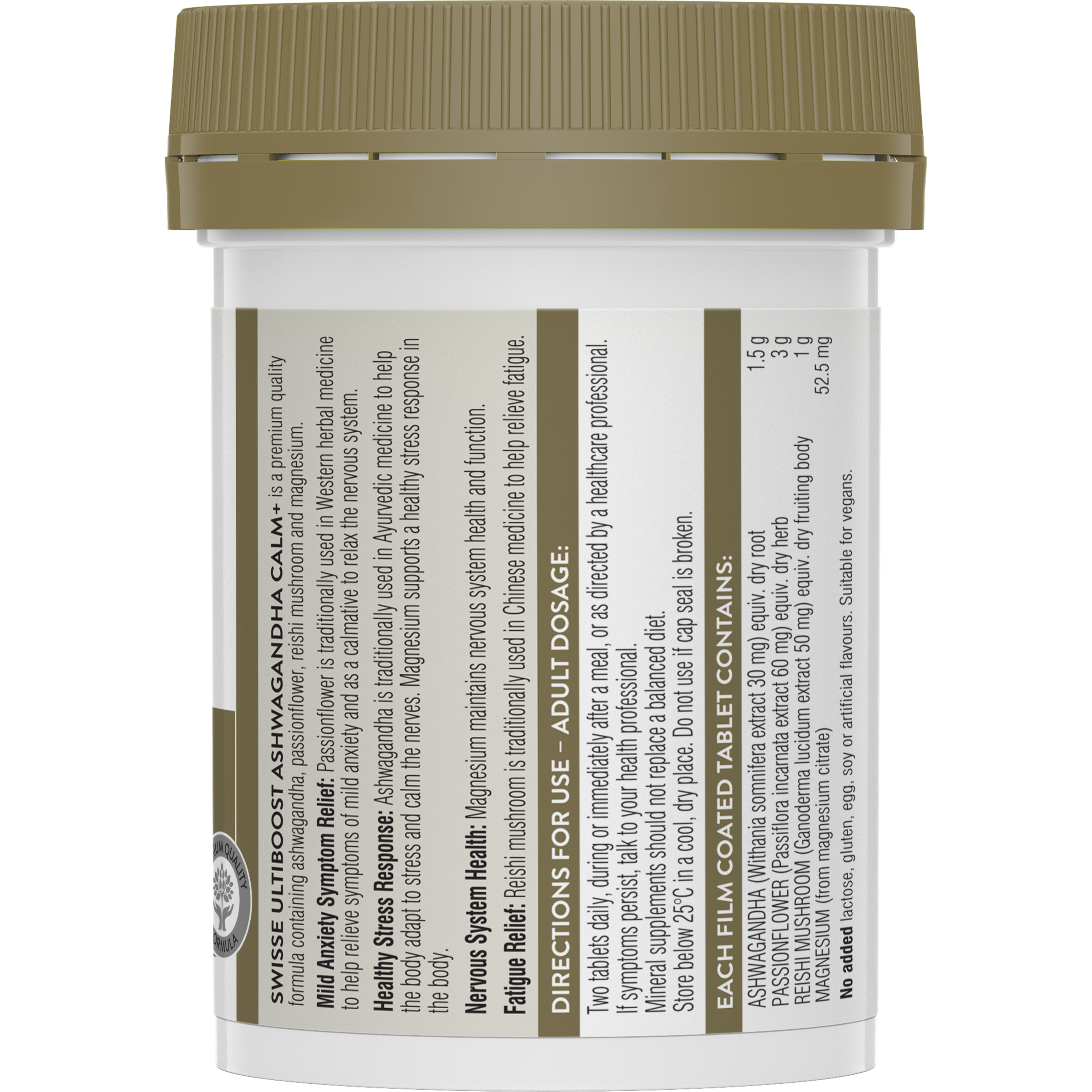 Swisse Ultiboost Ashwagandha Calm+ 60 tablets - Image 2