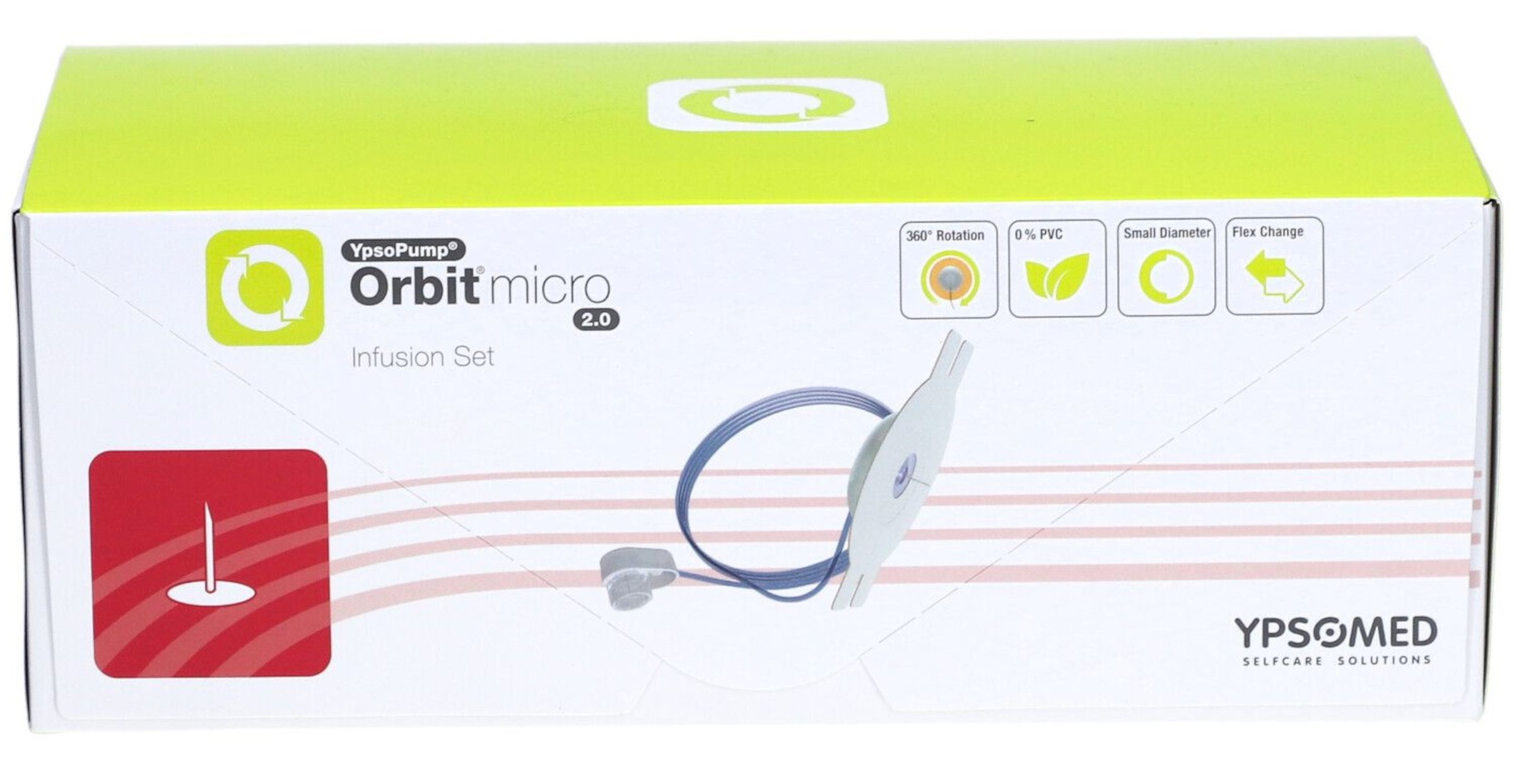 mylife YpsoPump Orbit Micro Infusion Set 2.0 (5.5mm/60cm) X 10 - Image 1