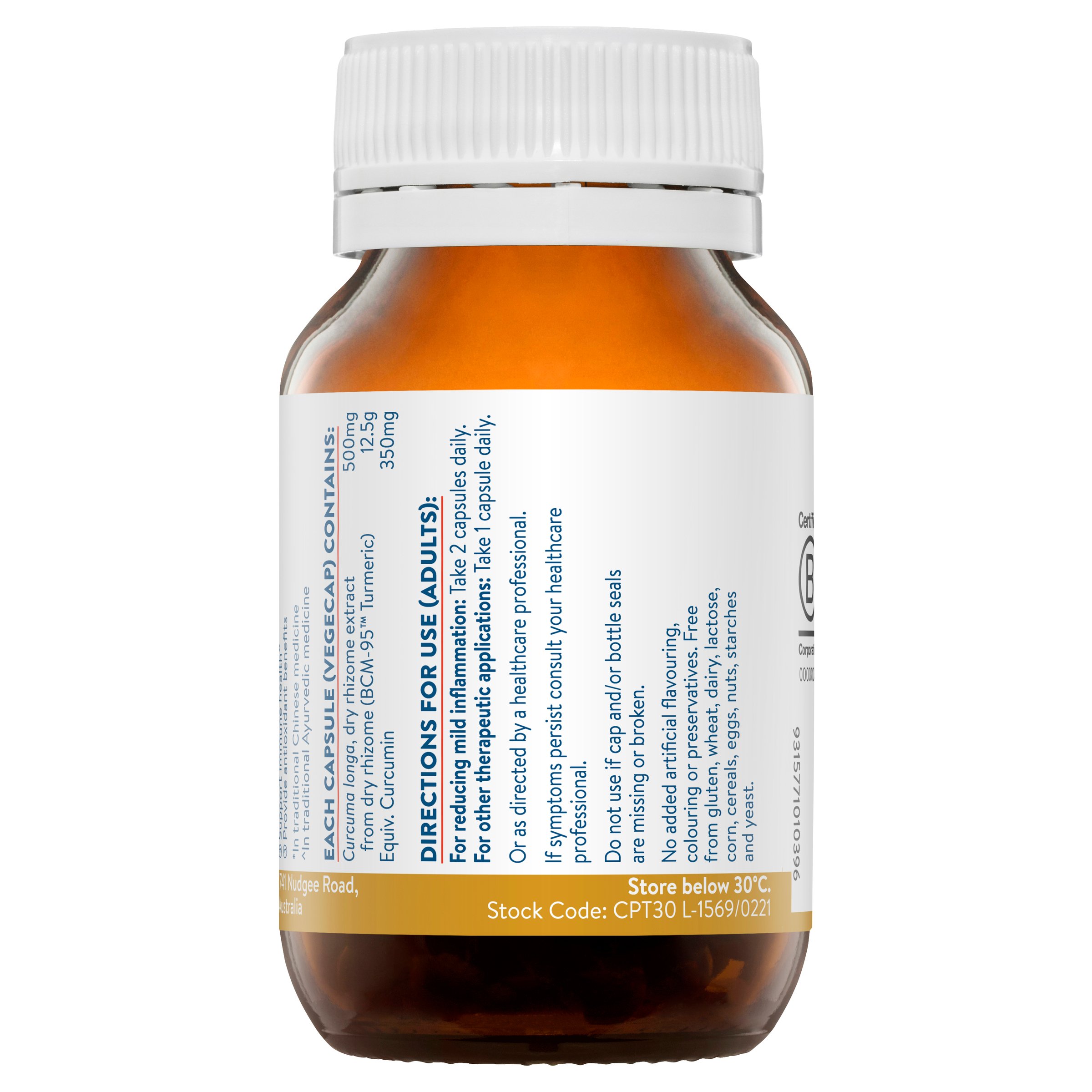 Ethical Nutrients Curcumin Plus 30 capsules - Image 2