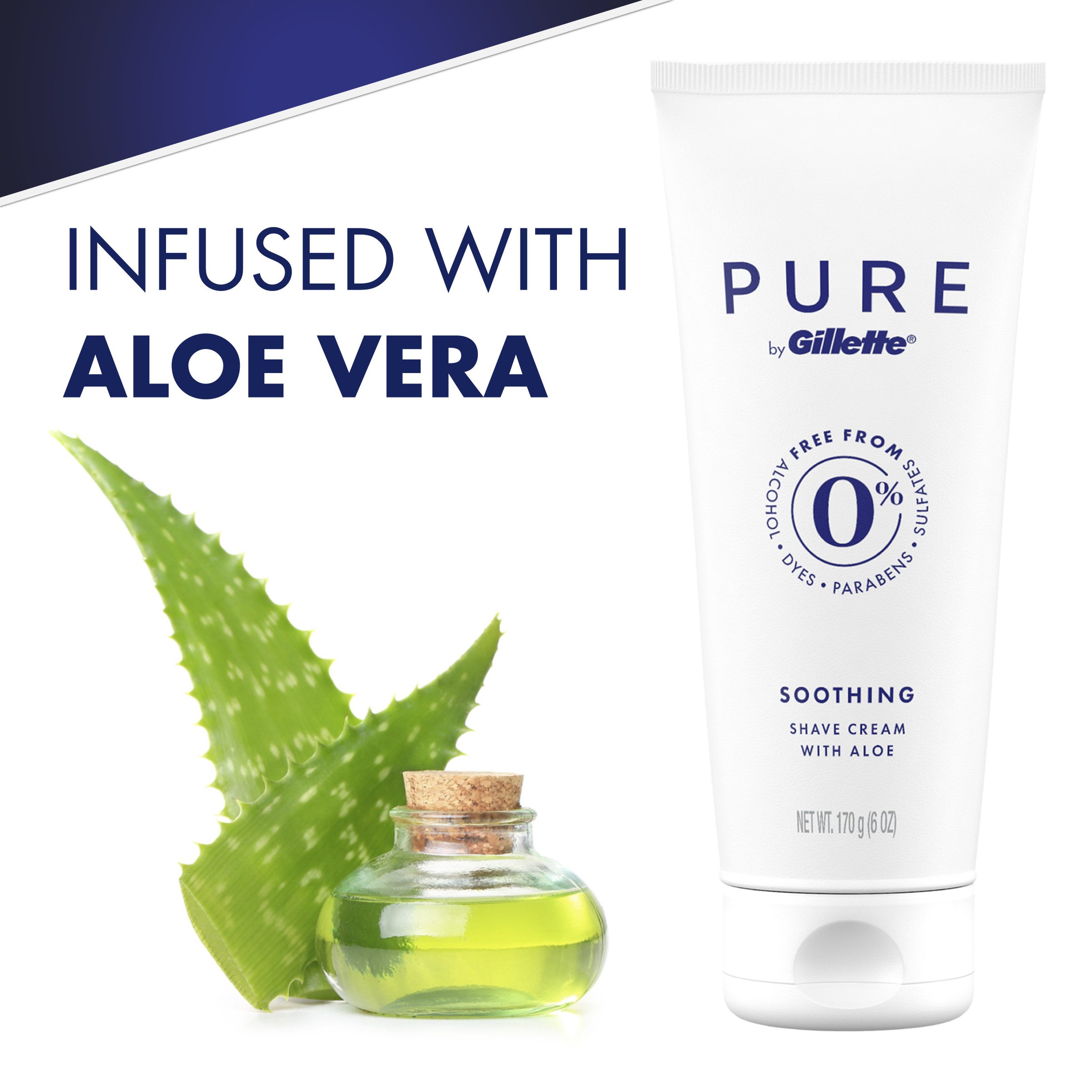 Gillette Pure Shave Cream 177ml - Image 3