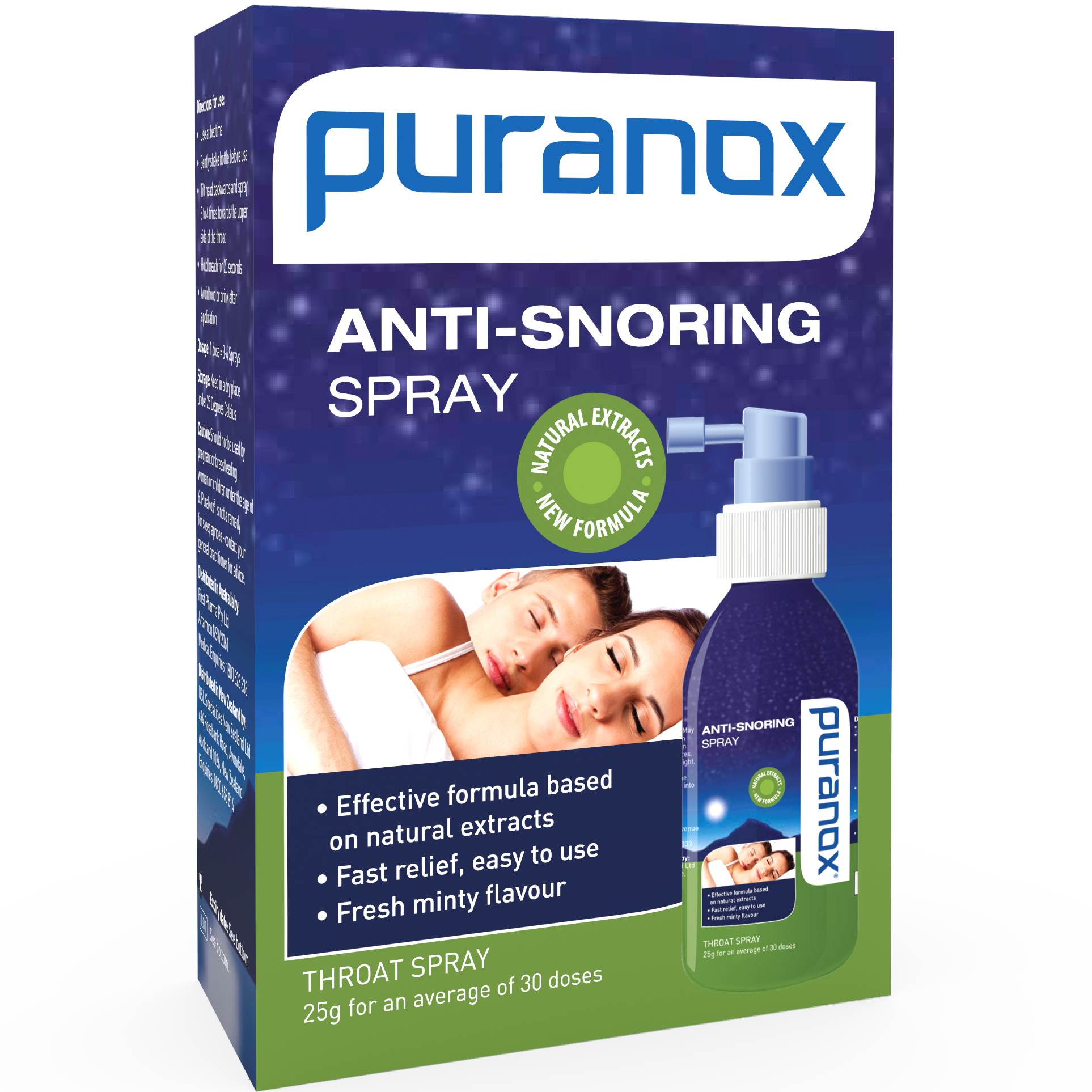 Puranox Anti Snoring Spray 25g - Image 2