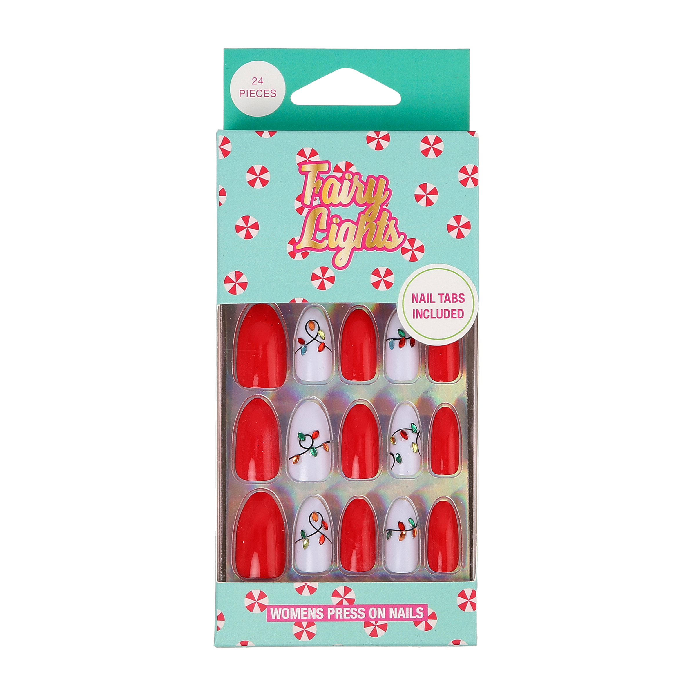 GFA Christmas Nails Womens & Kids Assorted 1 pair - Image 1