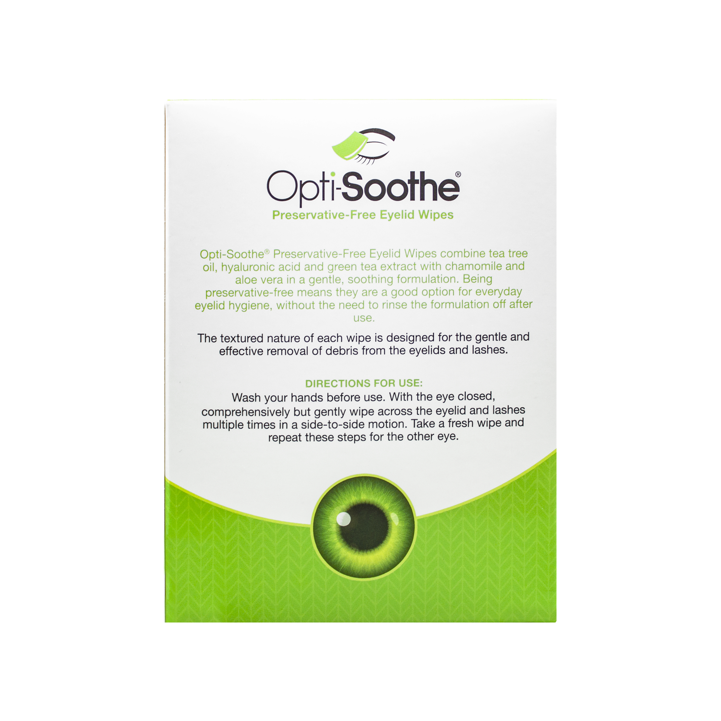 Opti-Soothe Preservative-Free Eyelid Wipes - 30 wipes - Image 2