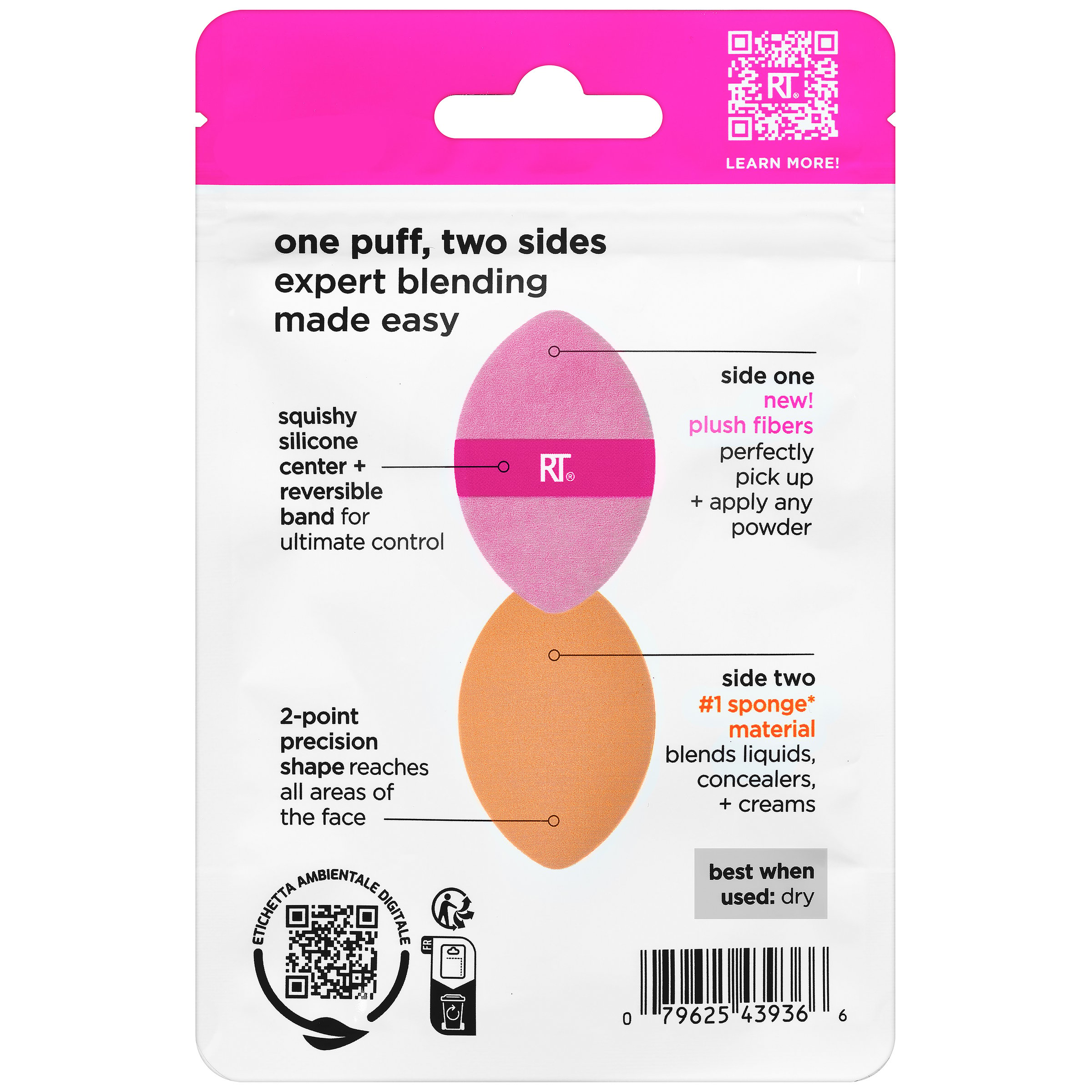 Real Techniques Miracle 2 In 1 Powder Puff 100090 - 1 each - Image 2