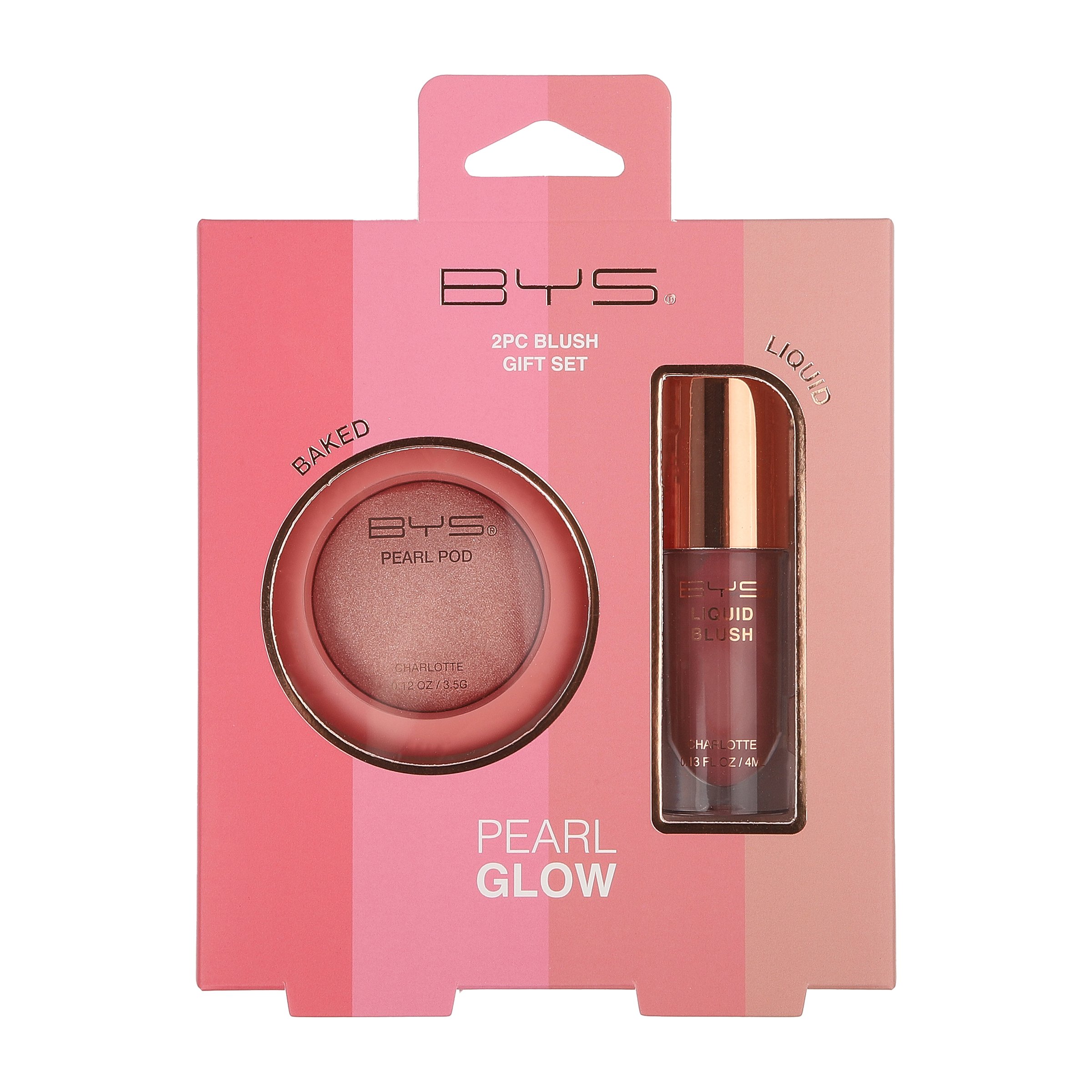 BYS Pearl Glow Baked & Liquid Blush Set Charlotte 2 piece