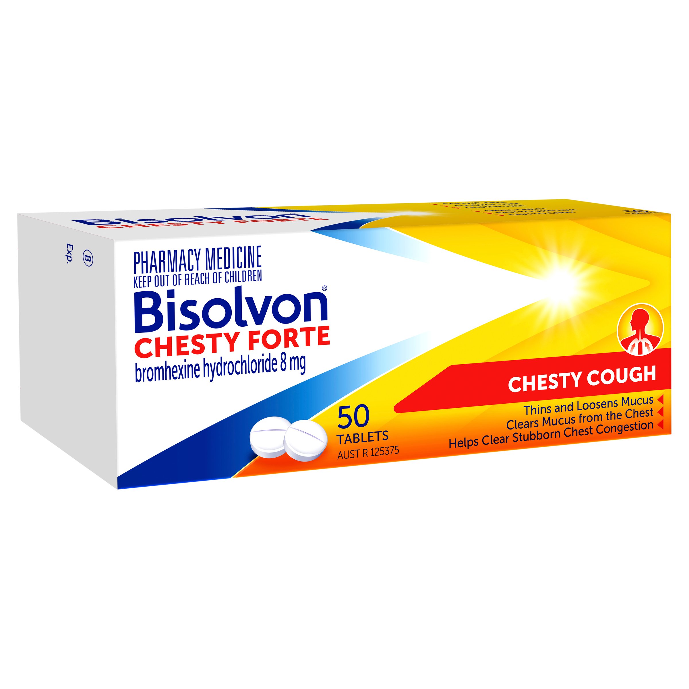 Bisolvon Chesty Forte 8mg - 50 tablets - Image 10