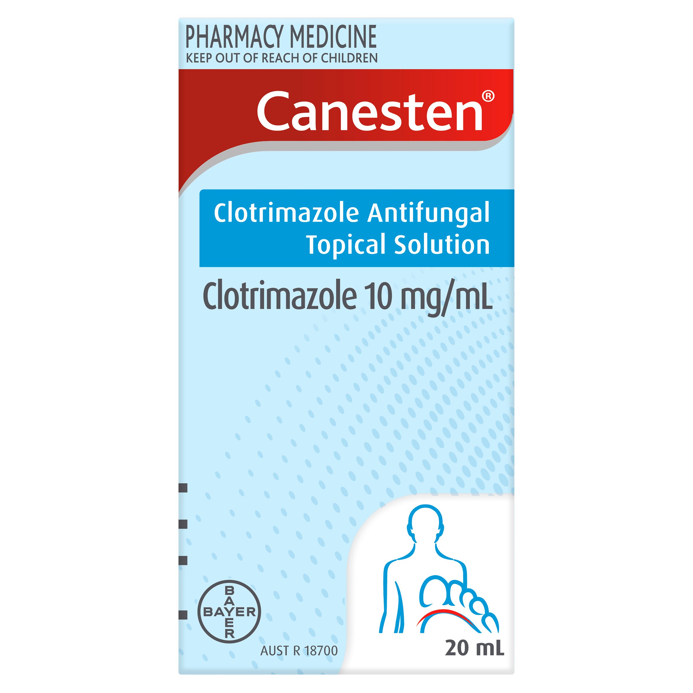 Canesten Anti-Fungal Topical Solution Broad Spectrum 1% - 20ml - Image 1