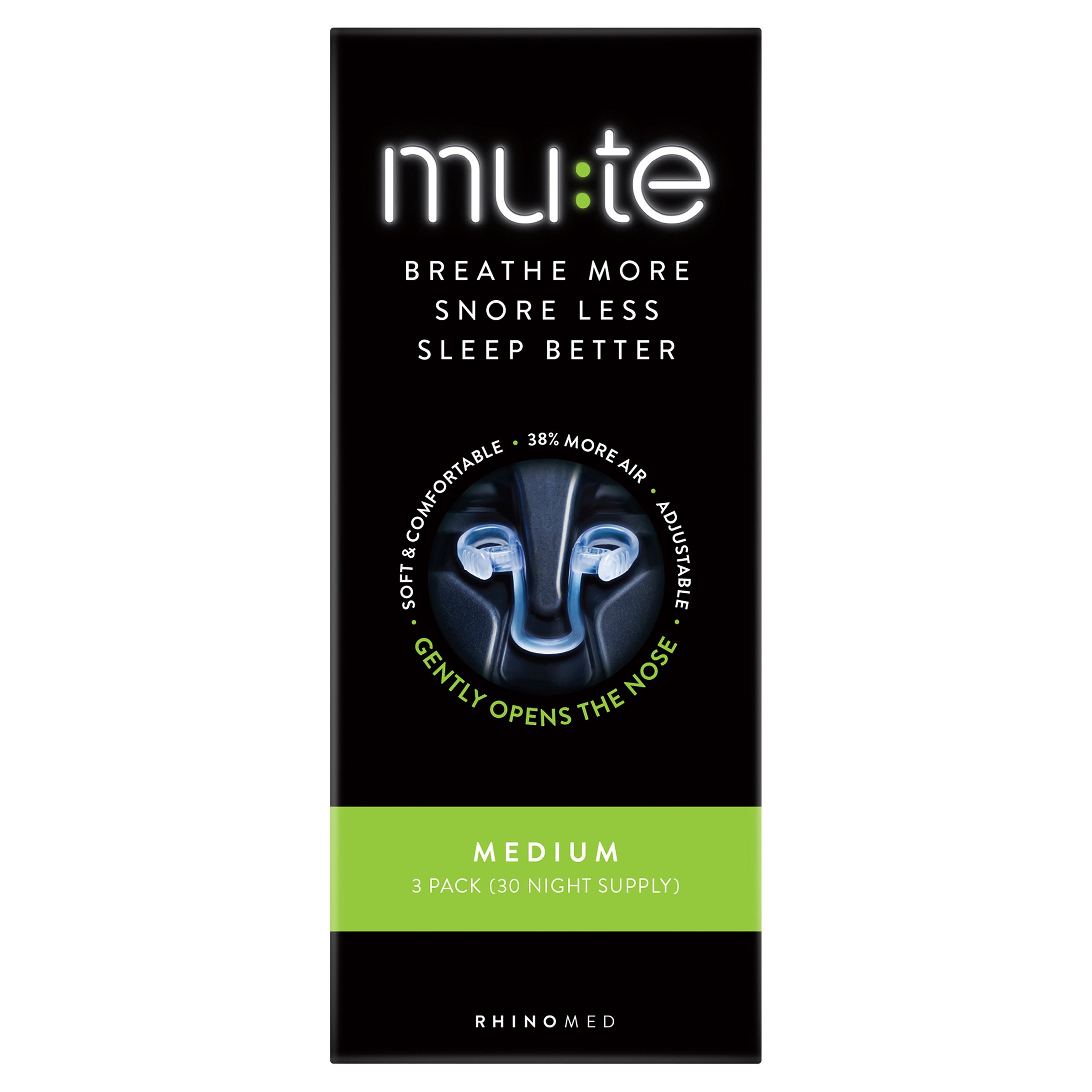 Mute Snoring Device Medium 3 pack - Image 1