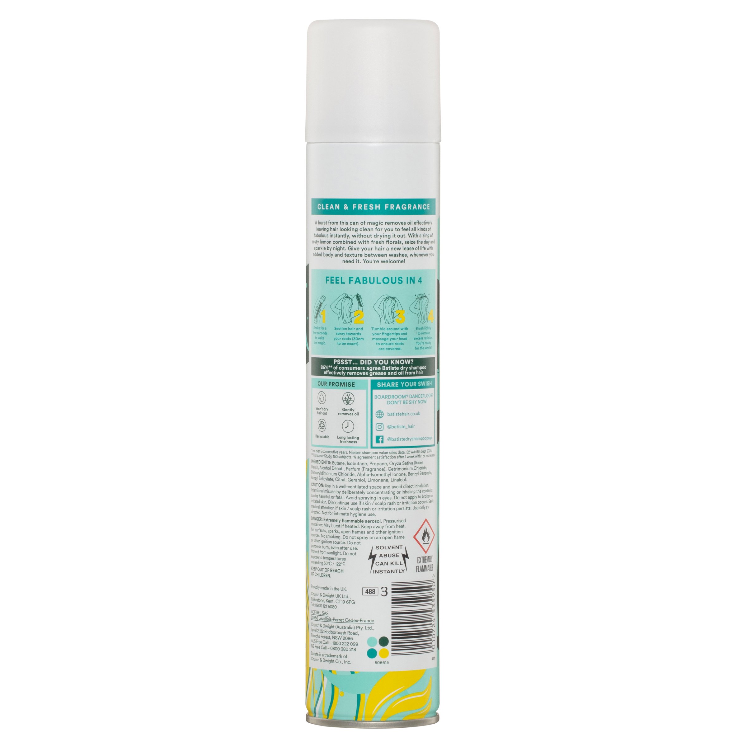 Batiste Dry Shampoo Original 350ml - Image 2
