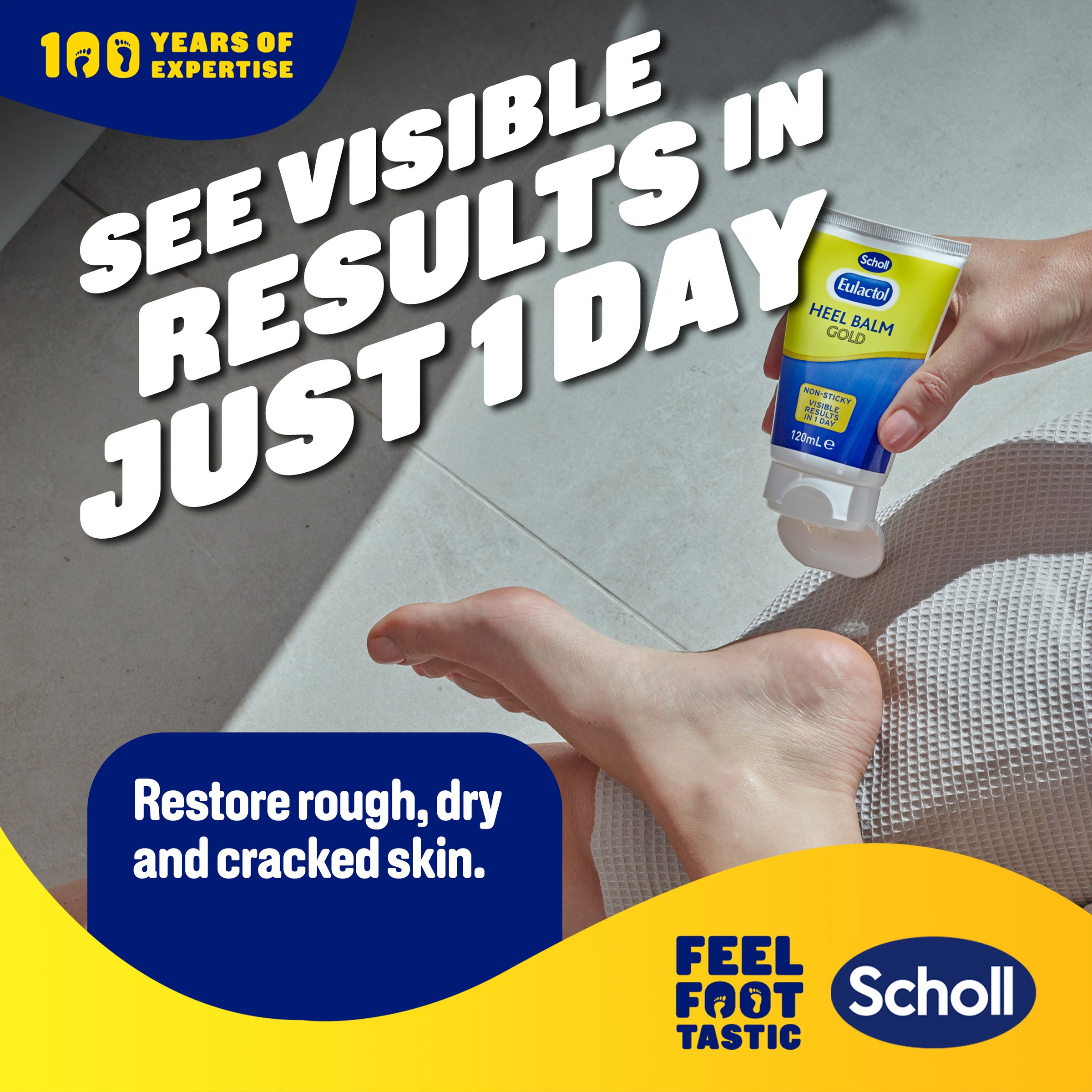 Scholl Eulactol Heel Balm Gold 120ml - Image 9