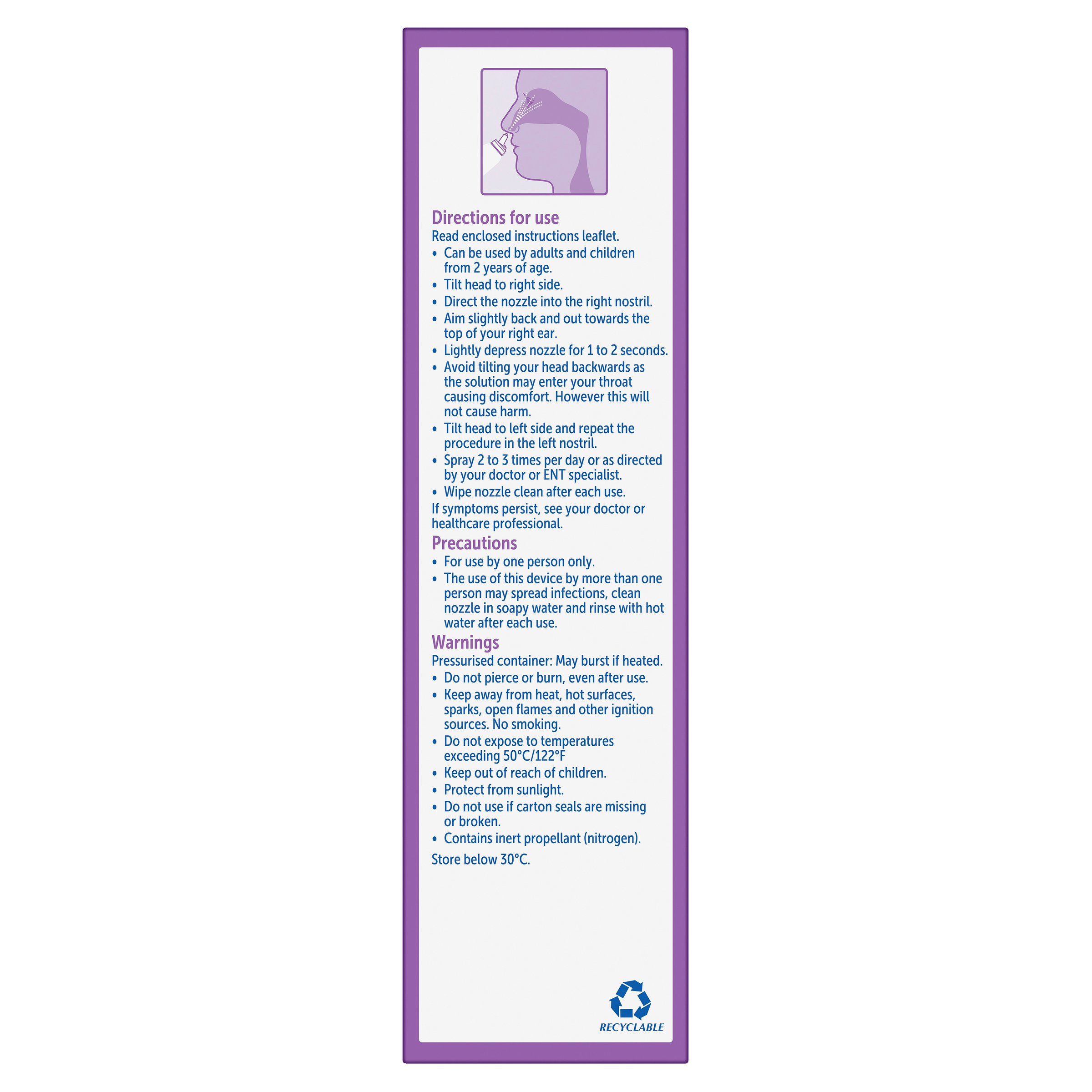 Fess Sinu-Cleanse Nasal Irrigation Spray 100ml - Image 3