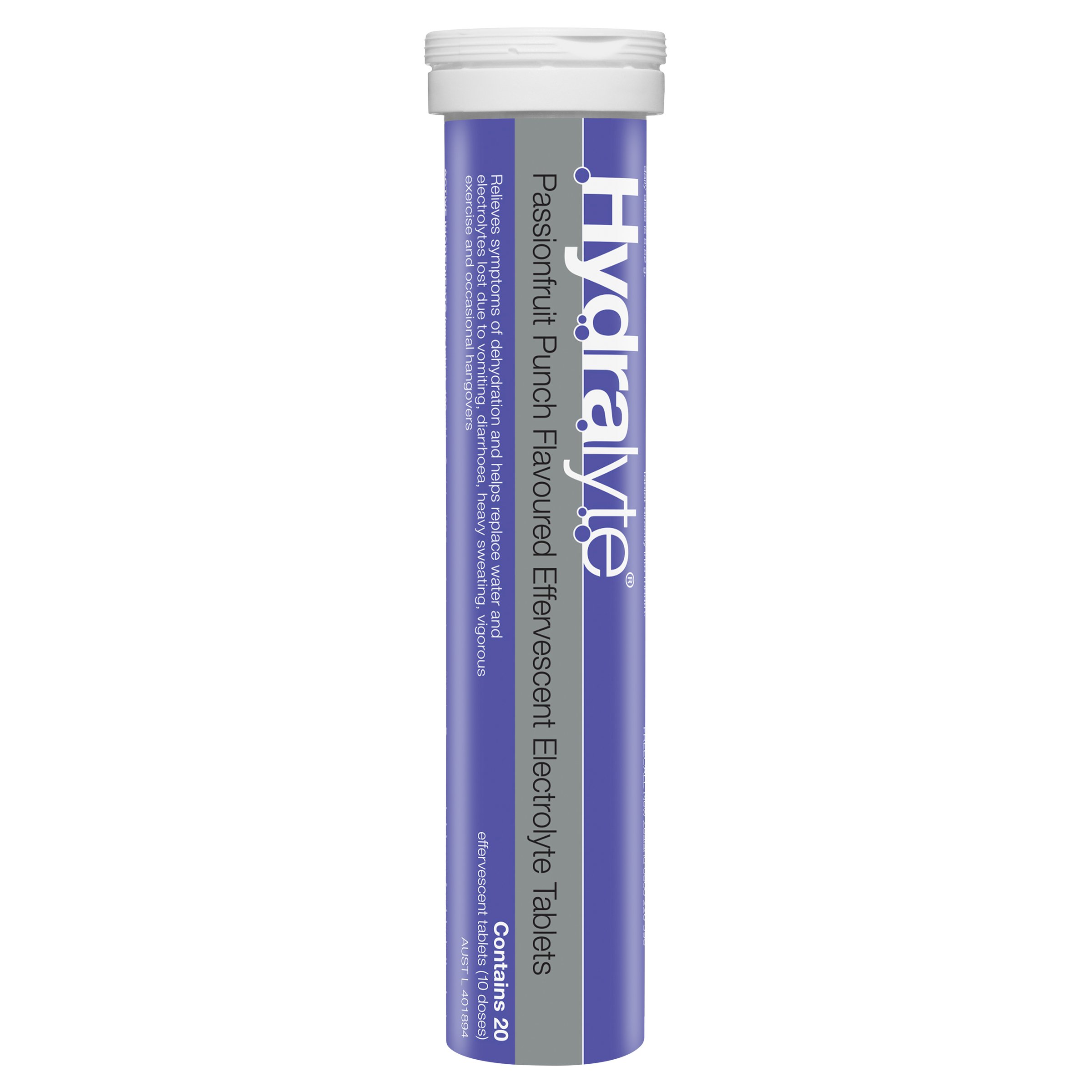 Hydralyte Effervescent Passionfruit Punch 20 tablets - Image 10