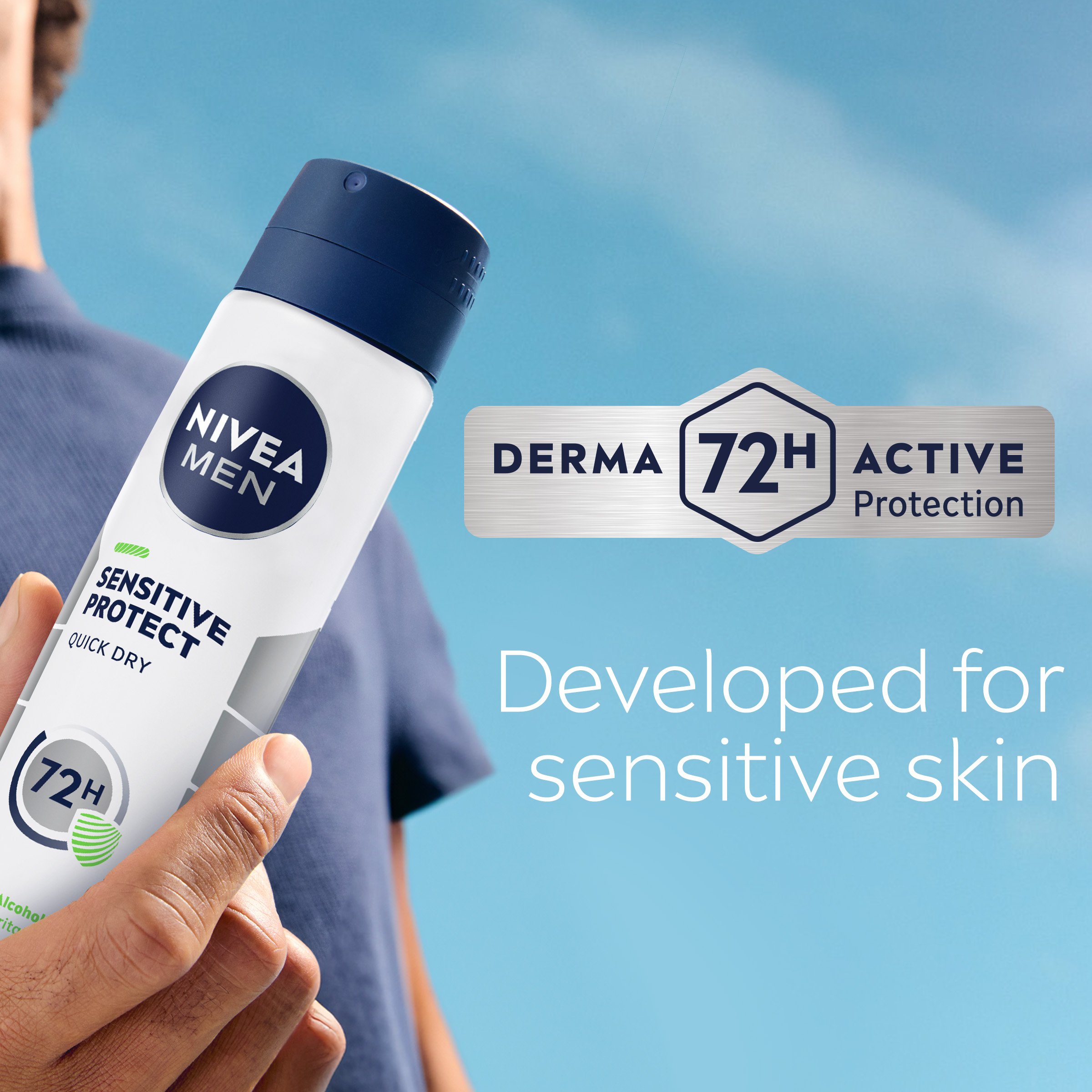 Nivea Men Deodorant Sensitive Protect Anti-Perspirant 250ml - Image 3