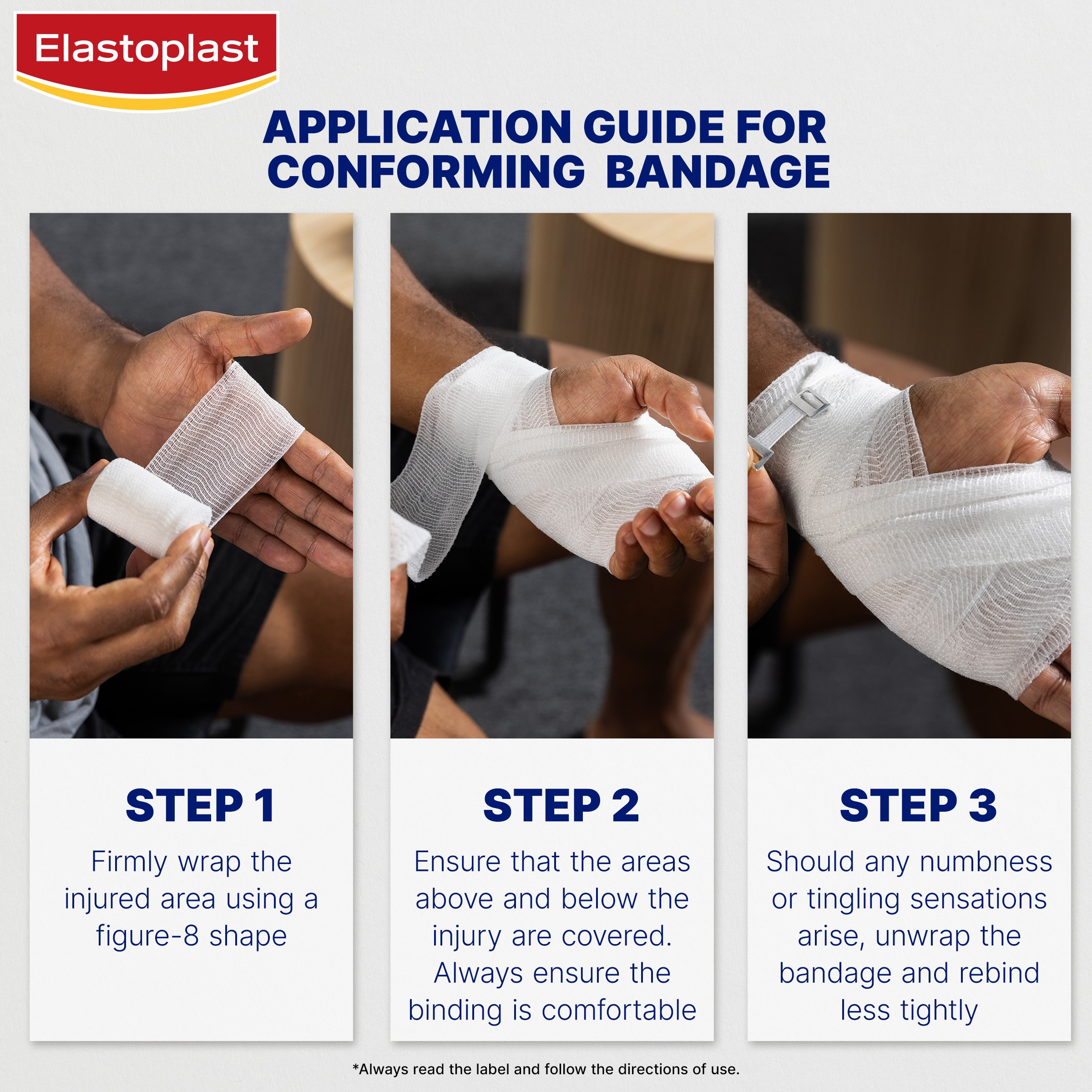 Elastoplast Conforming Bandage 6cm X 2m 1 each - Image 6
