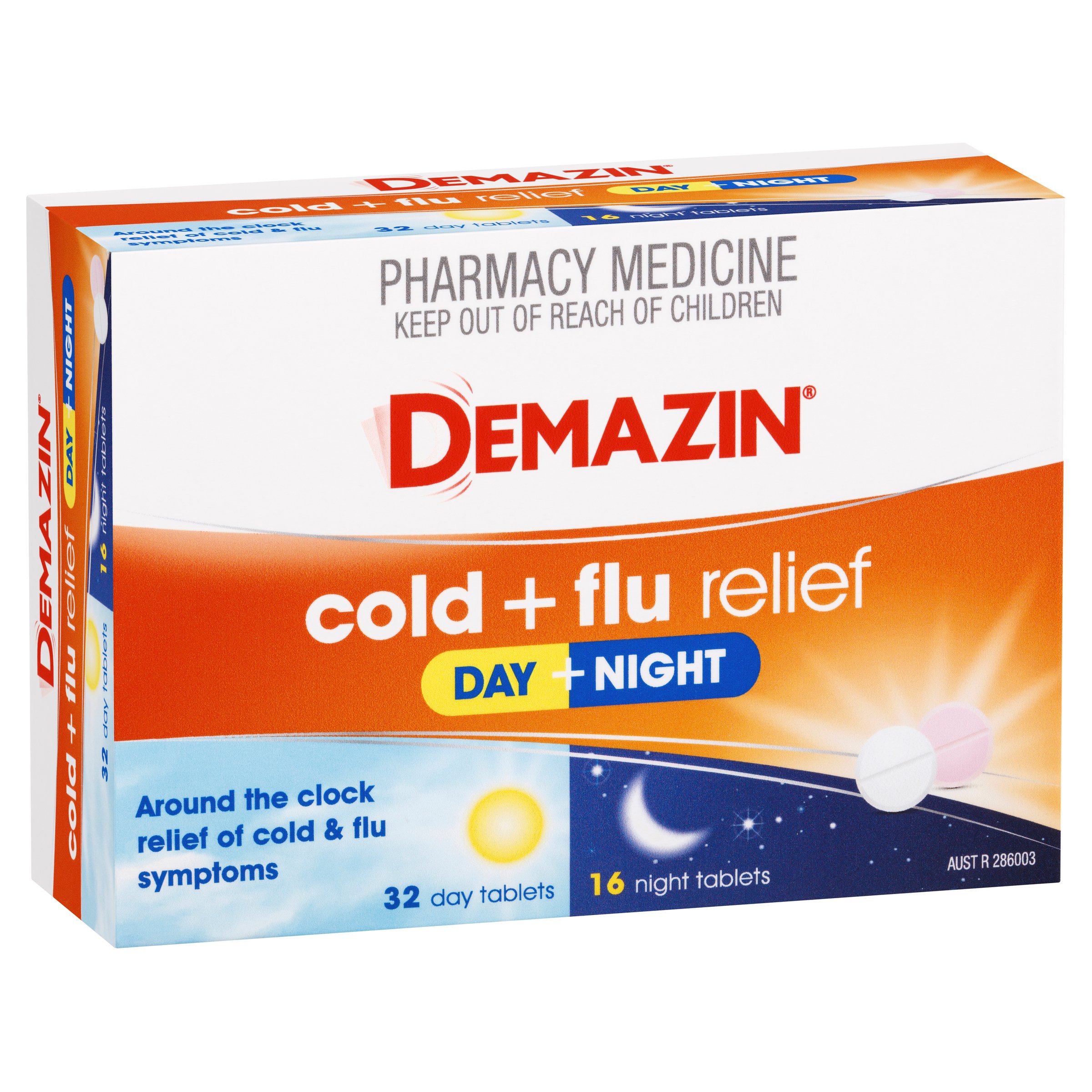 Demazin PE Multi Action Cold & Flu Relief Day & Night 48 tablets - Image 8