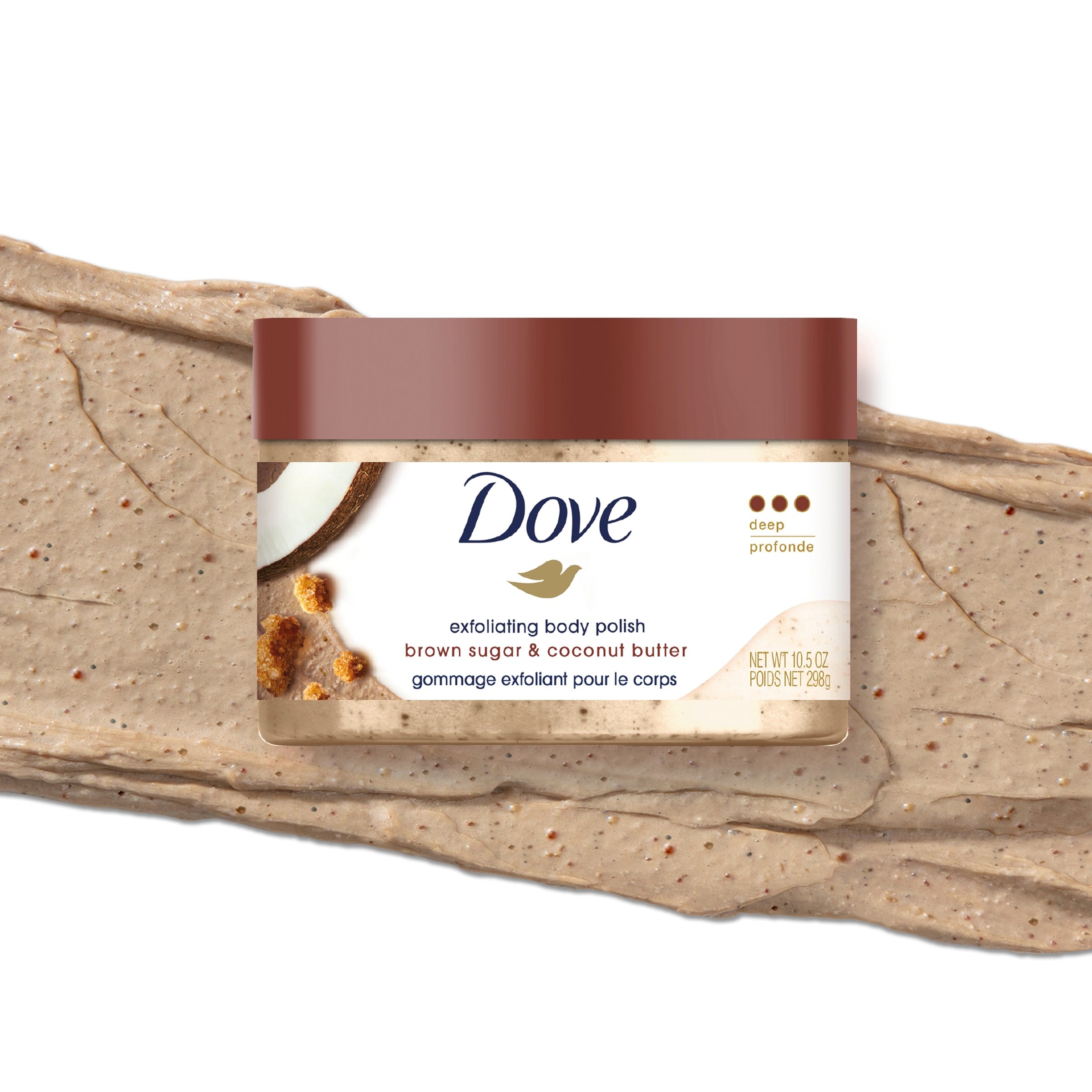 Dove Exfoliating Body Polish Brown Sugar & Coconut Butter 298g - Image 4