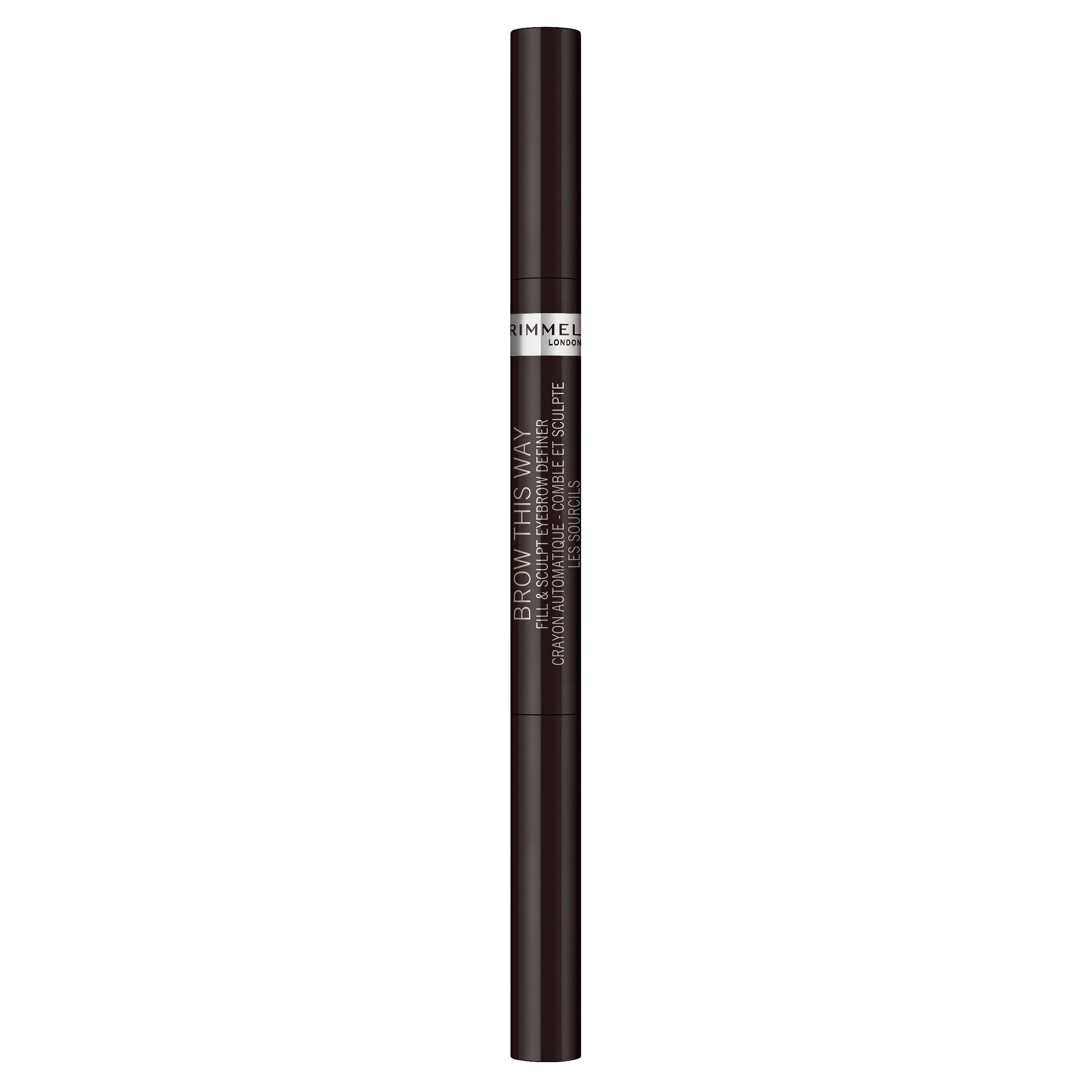 Rimmel Brow This Way 2 In 1 Fix & Sculpt Black 1 each - Image 1
