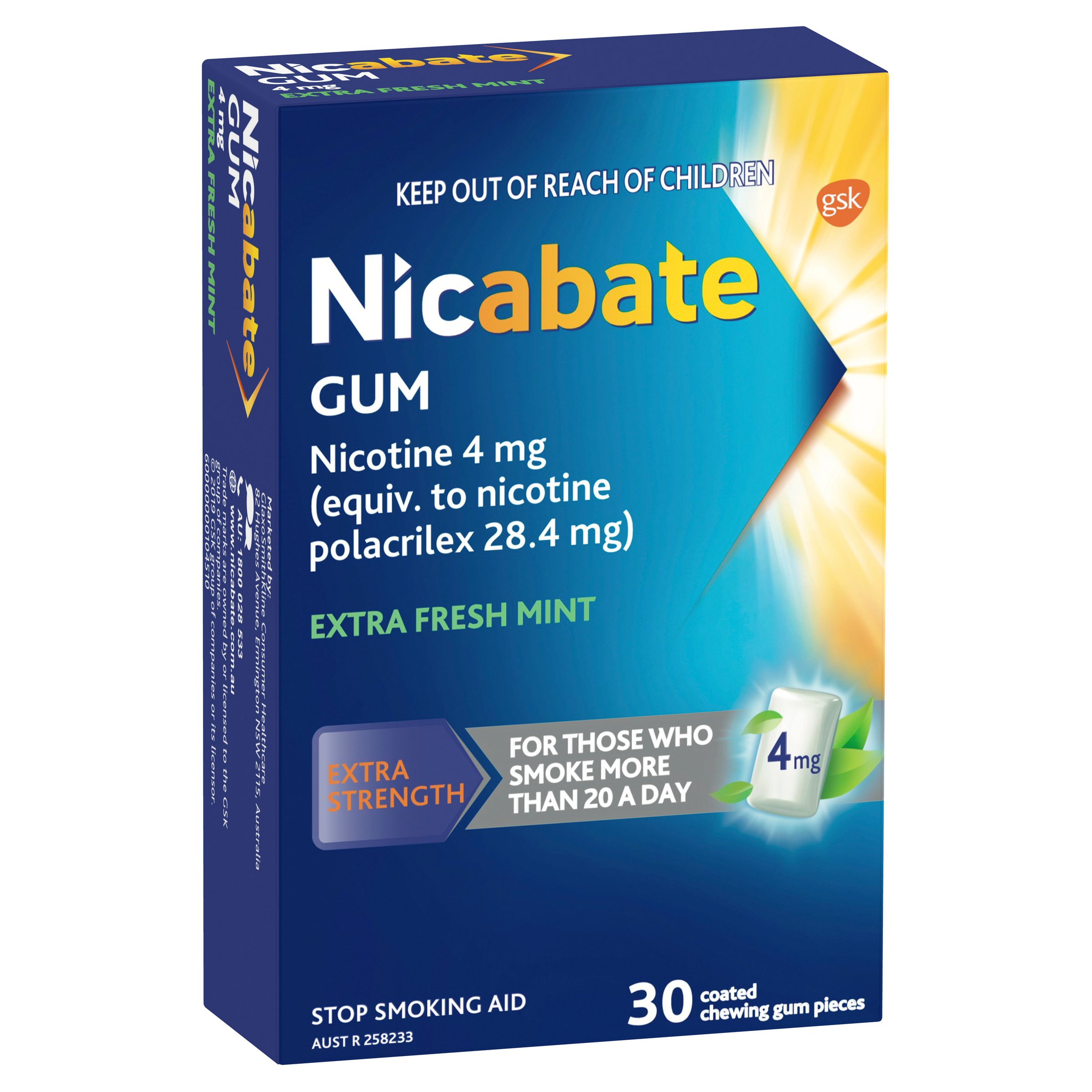 Nicabate Gum 4mg - 30 pieces - Image 8