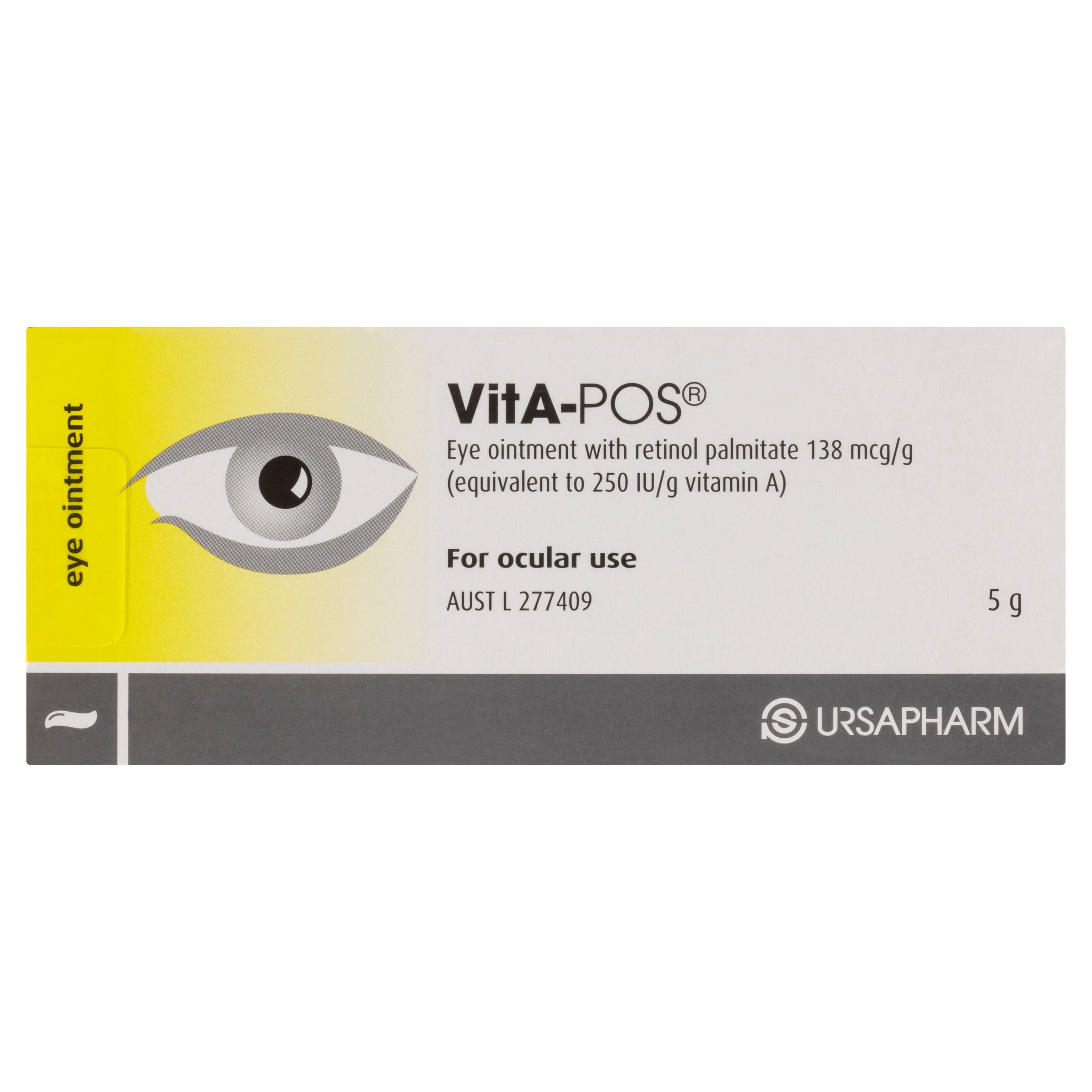 AFT Vita-POS Eye Ointment 138mcg/g X 5g - Image 2