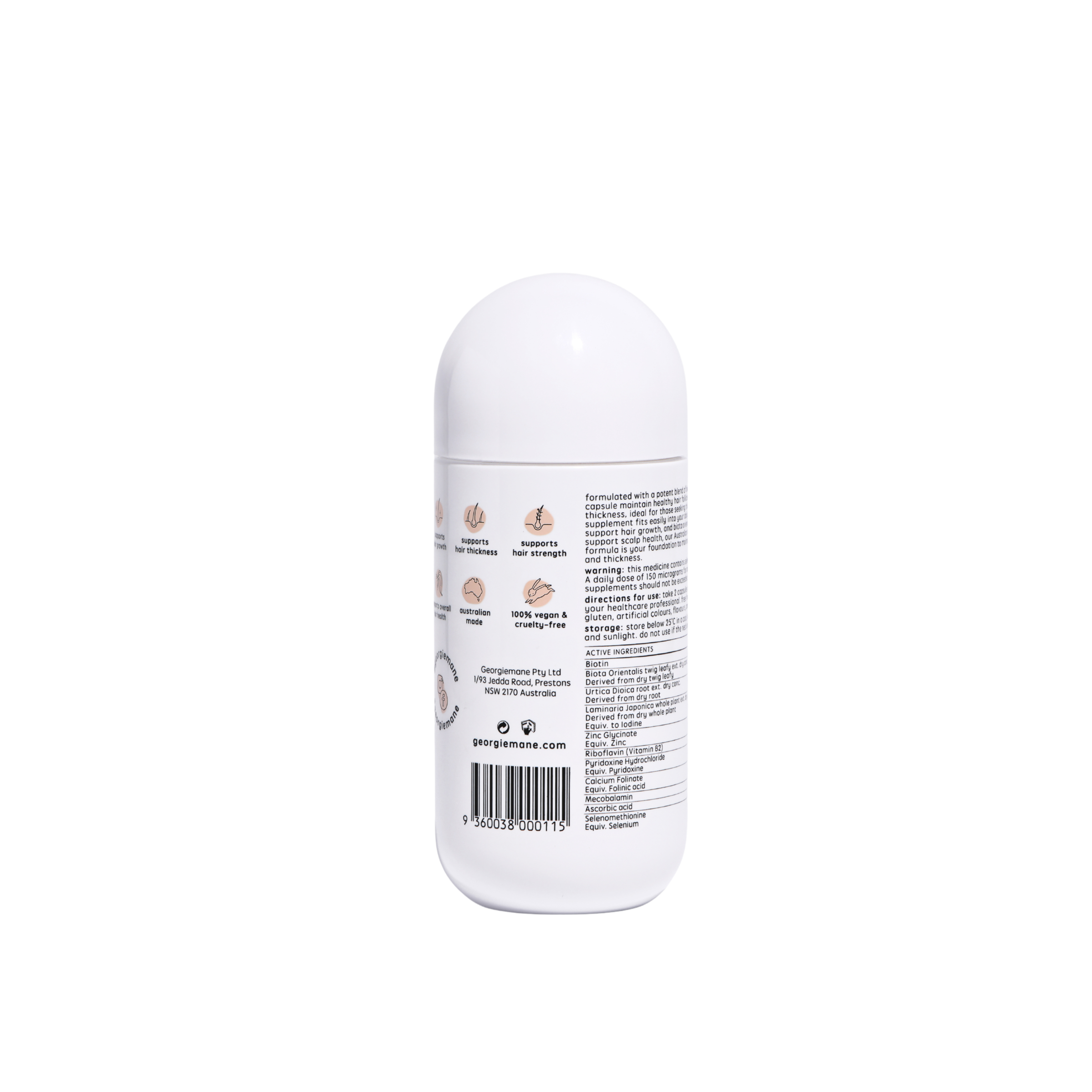 Georgiemane Hair Growth Capsule 120 capsules - Image 2
