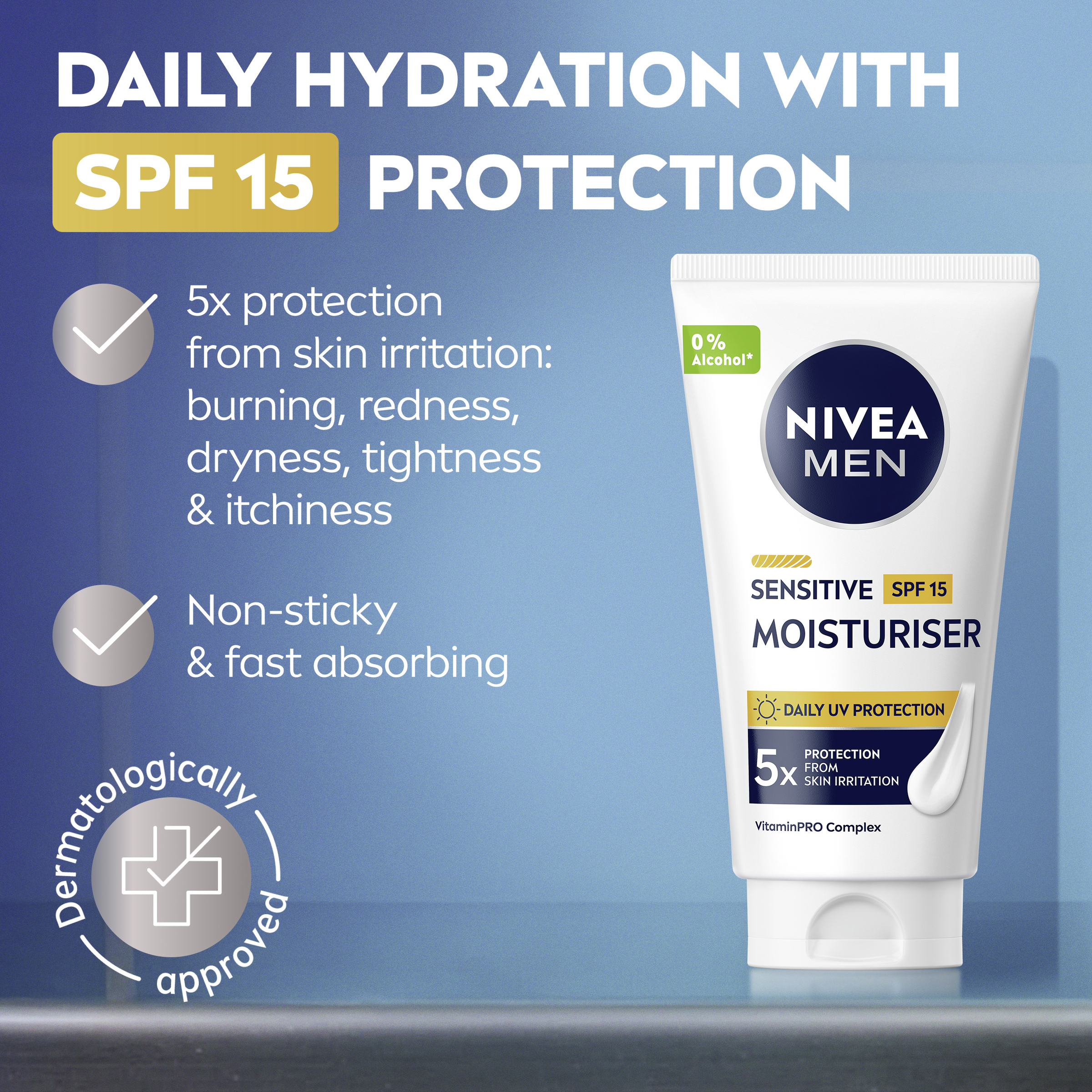 Nivea For Men Sensitive Moisturiser 75ml - Image 9